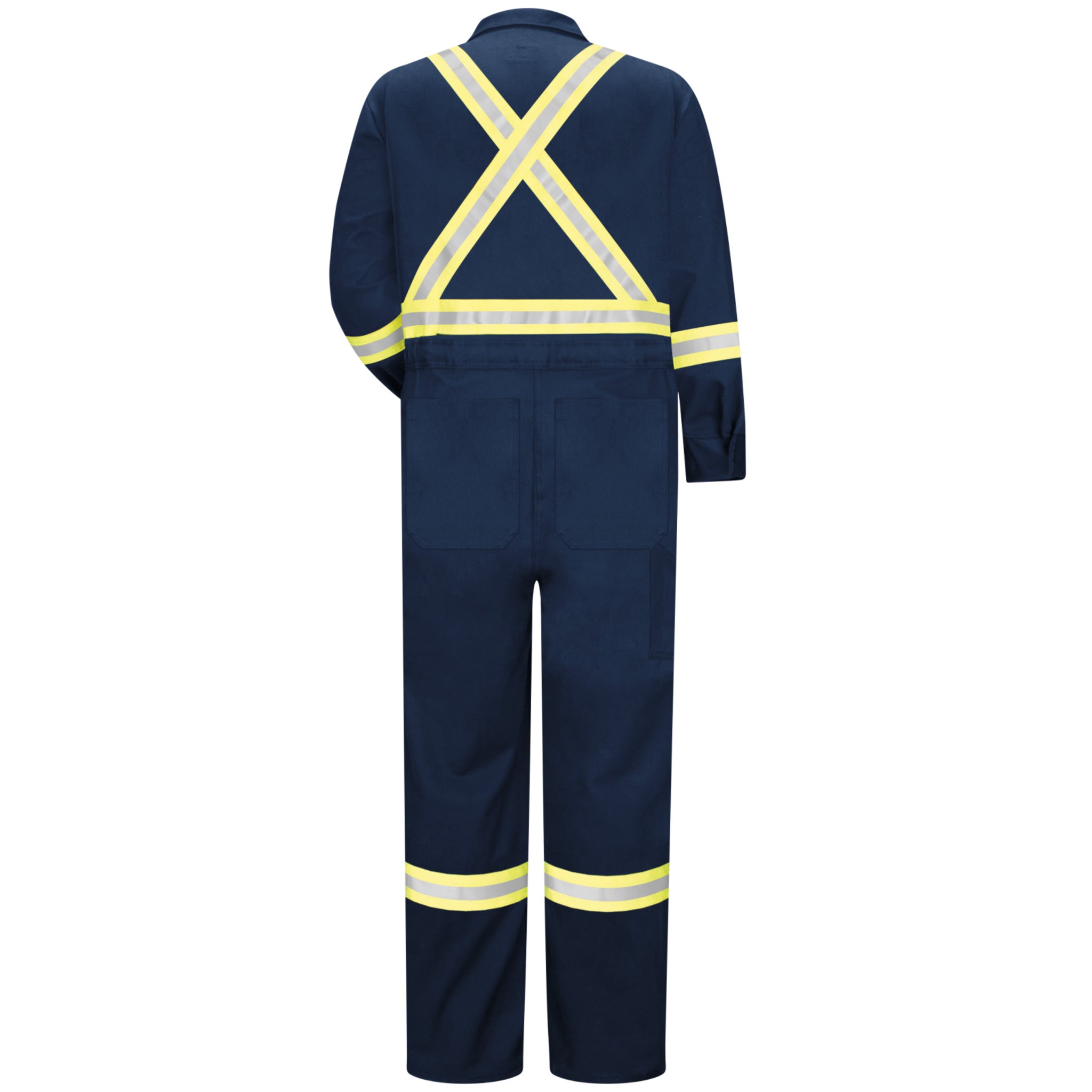 Bulwark FR Men's CTBA Premium Coverall - HRC/CAT 2, Reflective Trim, 8 Pockets, Flame Resistant, 360° Visibility, Durable, Comfortable | Sizes: 38-58