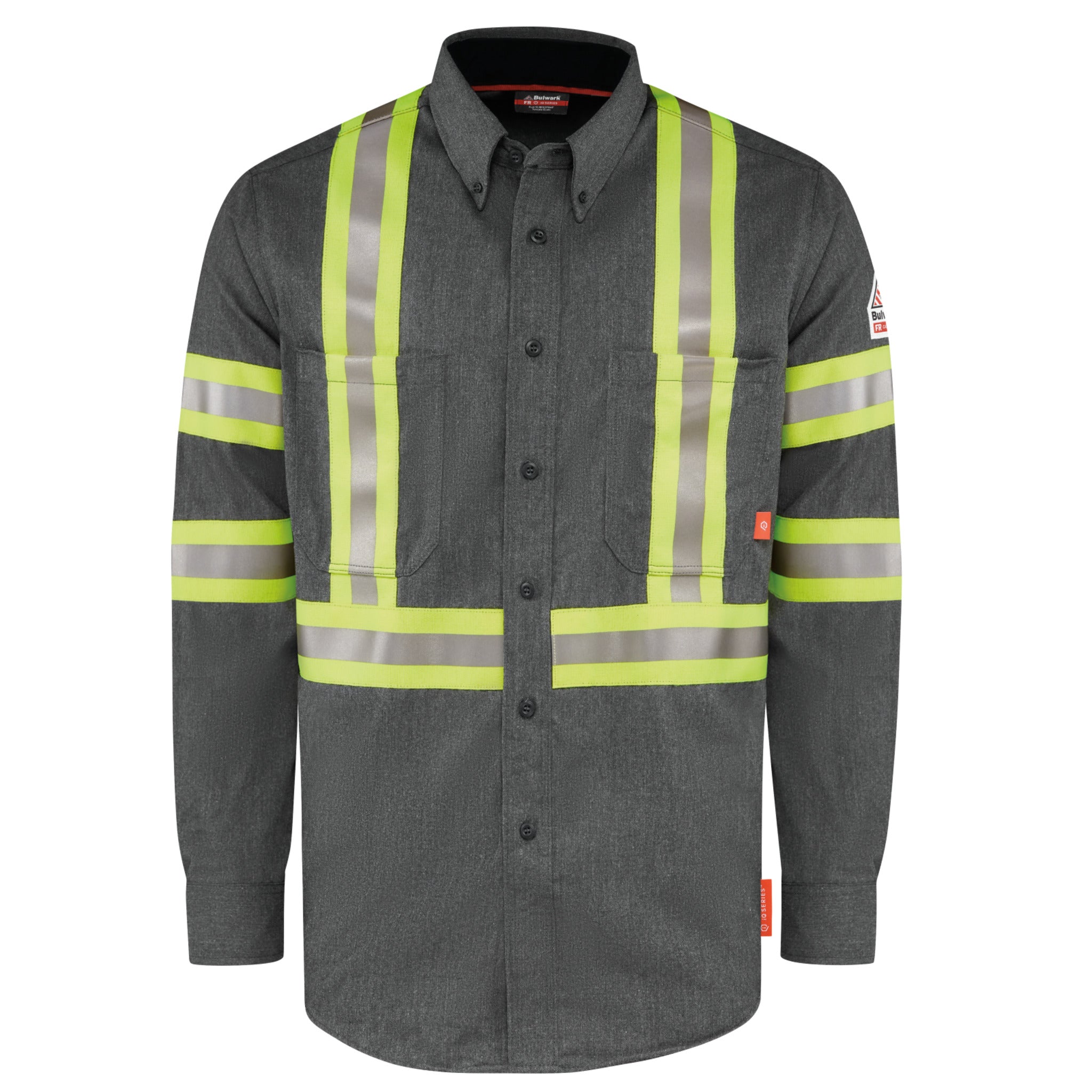 Bulwark FR Men's QS50 Lightweight Woven Shirt - HRC/CAT 2, TenCate Evolv Fabric, Enhanced Mobility, Large Pockets, Breathable, Durable | Sizes: S-4X