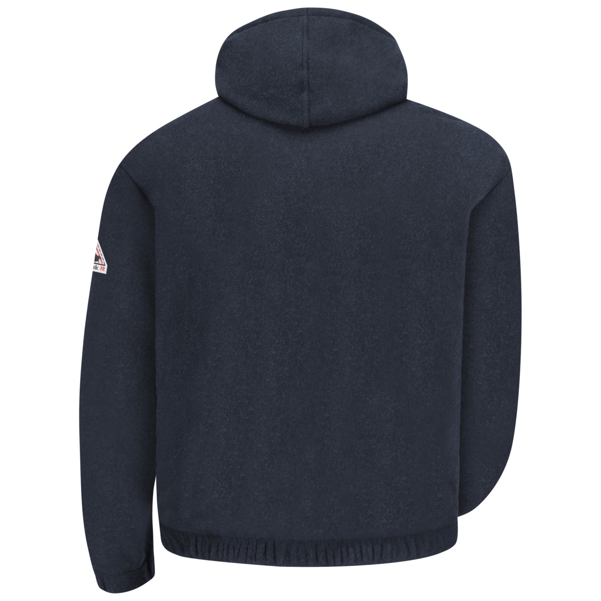 Bulwark FR Men's SMH6 FR Fleece Zip Sweatshirt - CAT 2, Flame Resistant, Brushed Fleece, Full Zip, Adjustable Hood, Durable, Comfortable | Sizes S-3XL