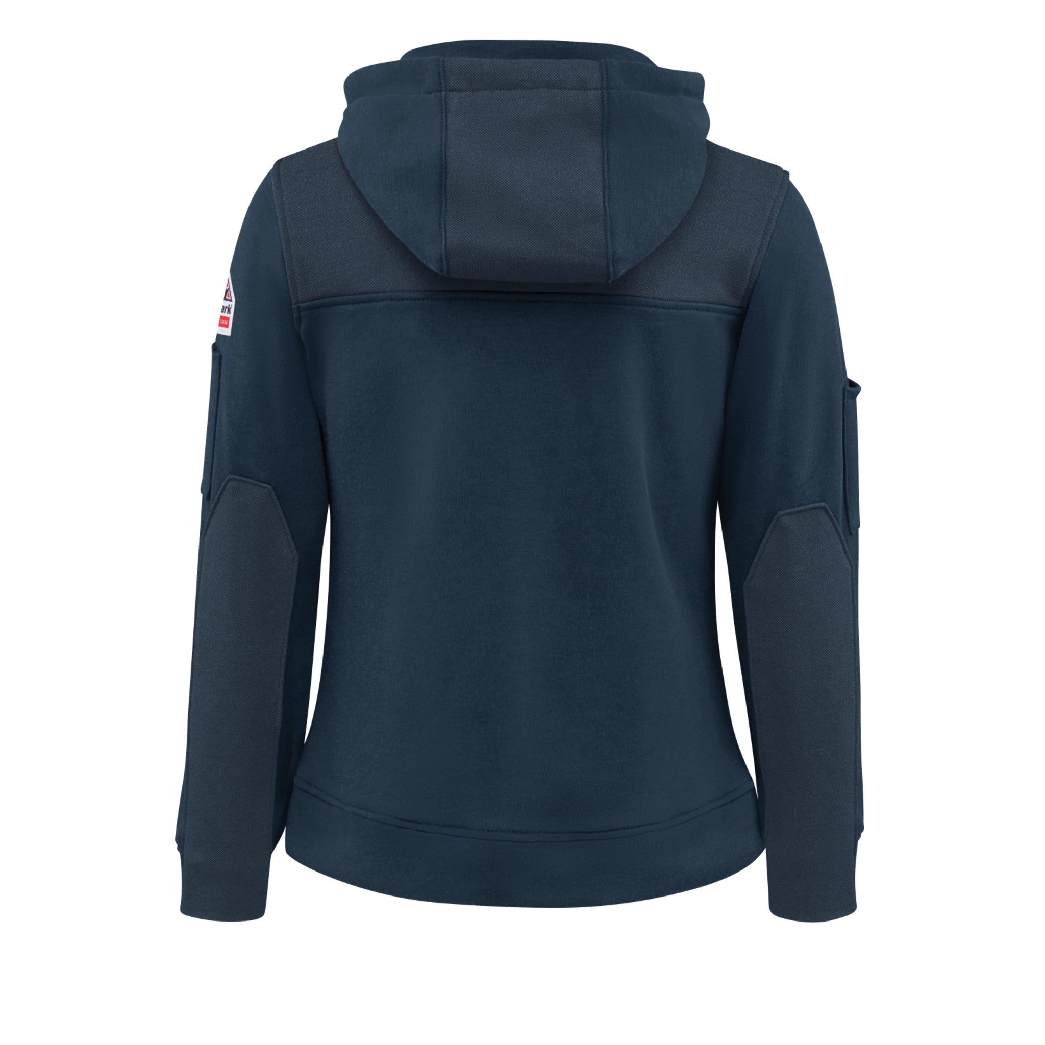 Bulwark FR Women's SMM5 Fleece Hoodie - HoodShield™ Face Covering, Water Repellent, Reinforced Forearms, Contoured Fit, CAT2 Protection | Sizes XS-3XL