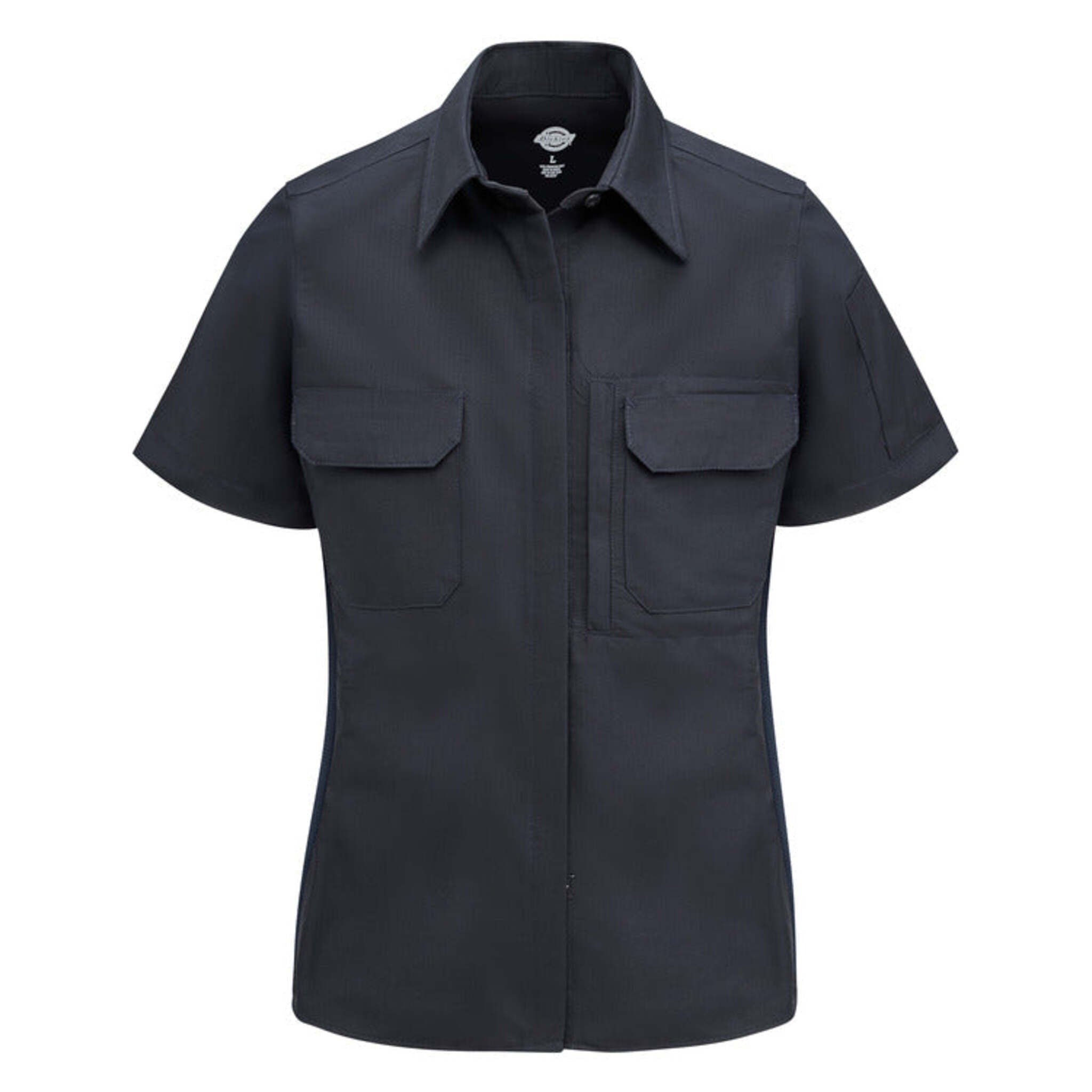 Dickies Women's FS94 Tactical Short Sleeve Button-Up Shirt - FLEX Panels, Mesh Ventilation, Ripstop Fabric, Secure Pockets, Professional Fit | Sizes XS-2XL