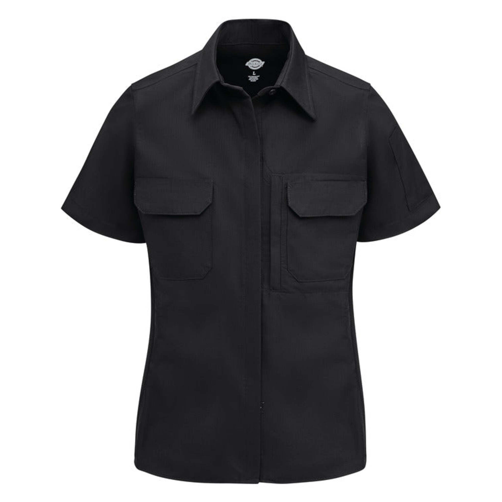 Dickies Women's FS94 Tactical Short Sleeve Button-Up Shirt - FLEX Panels, Mesh Ventilation, Ripstop Fabric, Secure Pockets, Professional Fit | Sizes XS-2XL