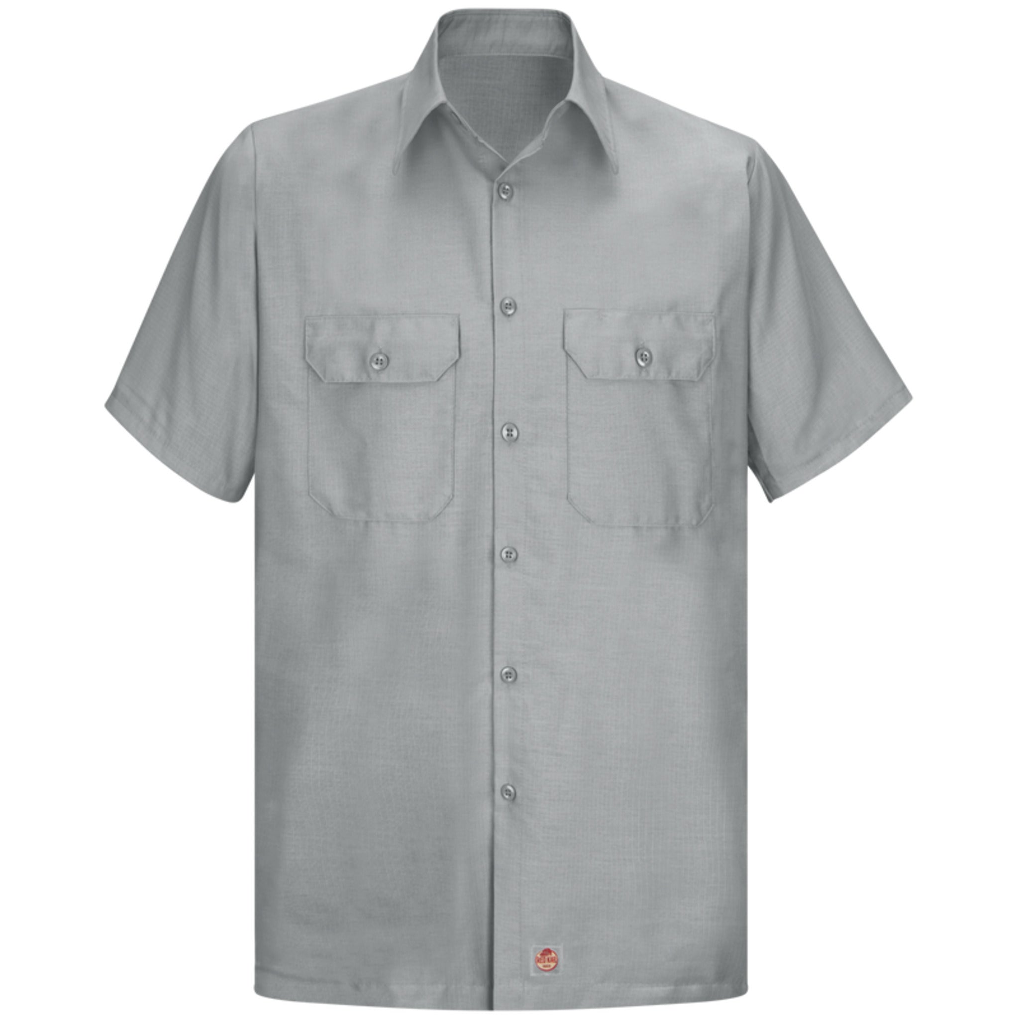 Red Kap Men's SY60 Short Sleeve Solid Ripstop Shirt with Touchtex Technology, Durable Poplin Fabric, and Straight Hem, Professional Workwear | Sizes S-3XL