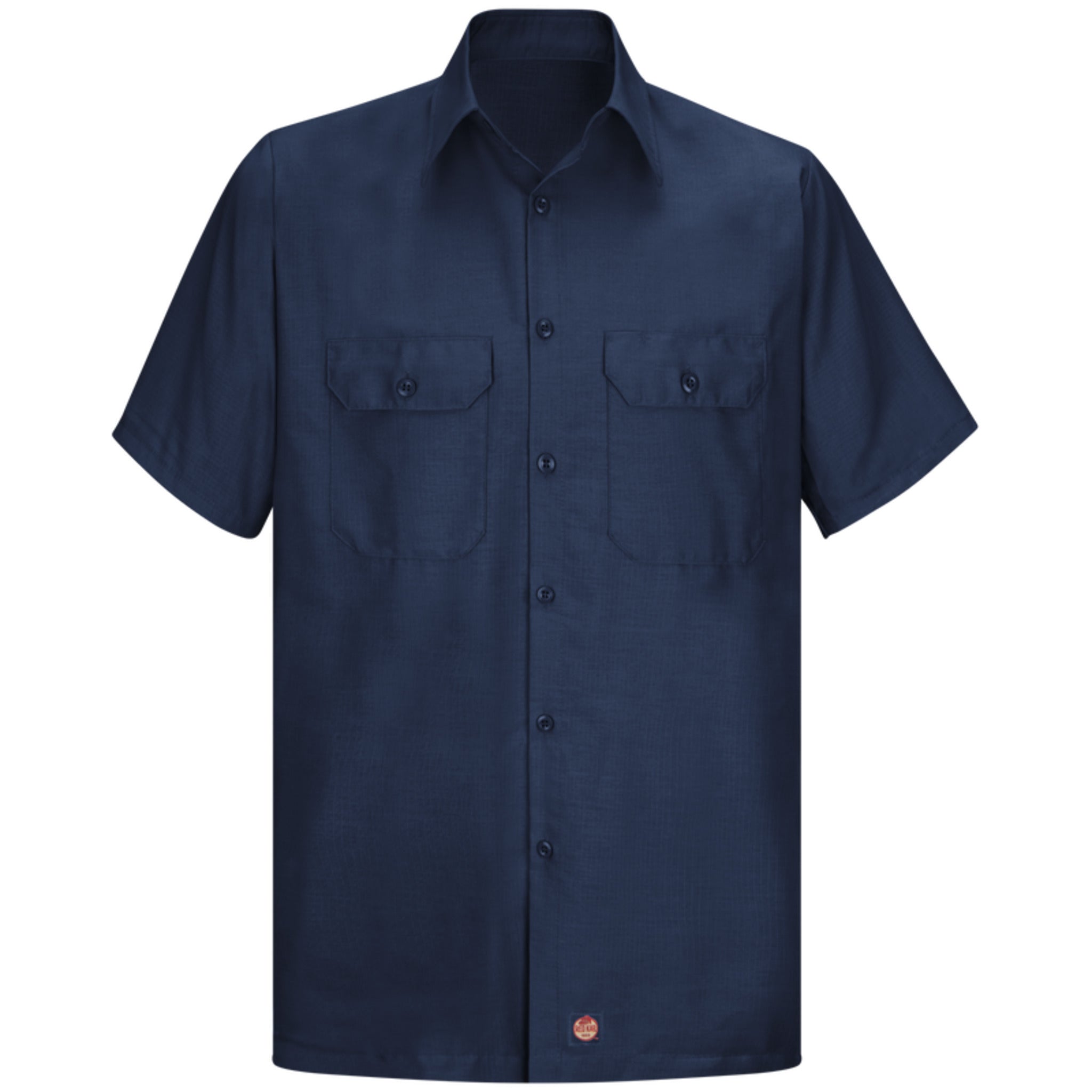 Red Kap Men's SY60 Short Sleeve Solid Ripstop Shirt with Touchtex Technology, Durable Poplin Fabric, and Straight Hem, Professional Workwear | Sizes S-3XL