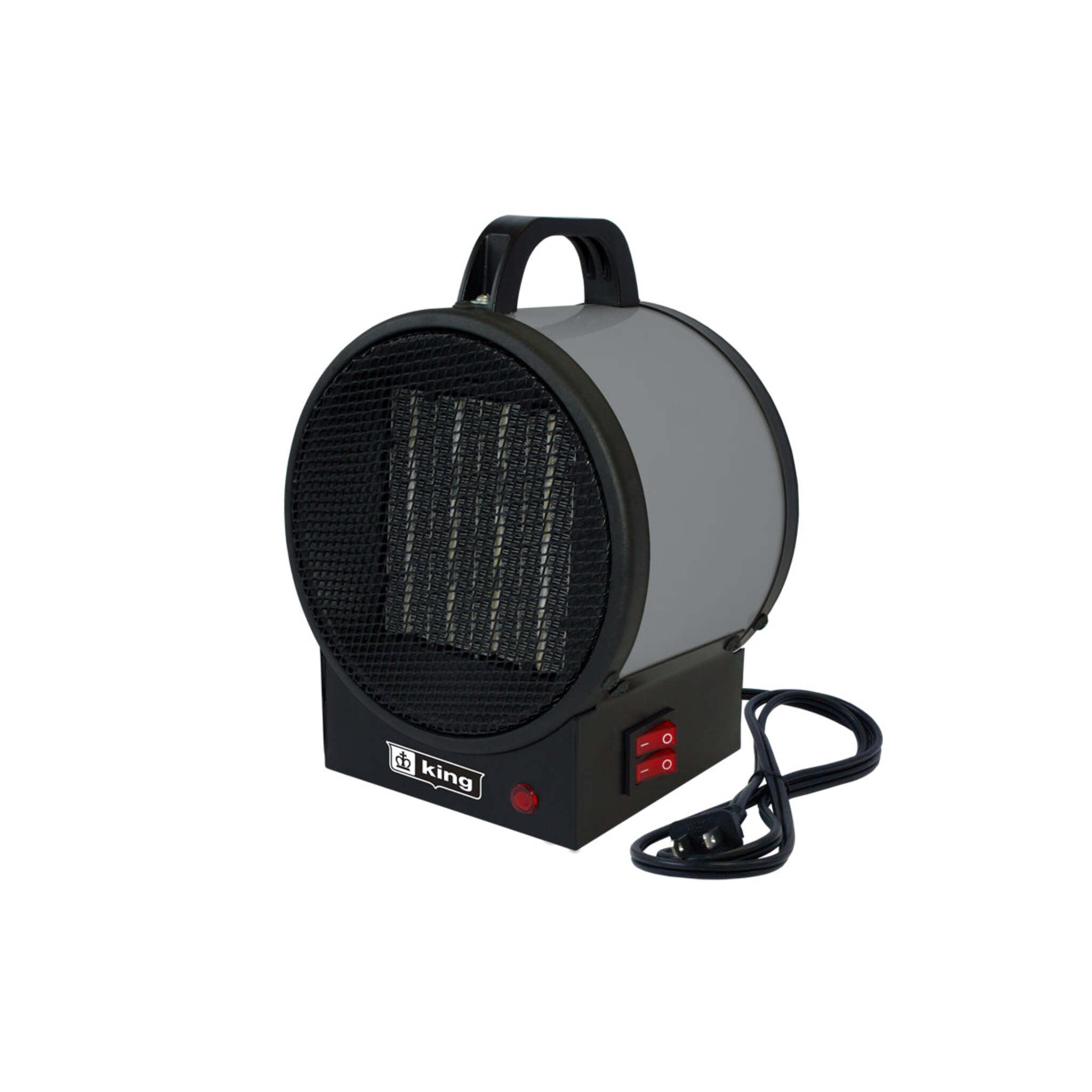 King Electric PUH1215T Portable Utility Ceramic Heater - 120V, 750/1500W, Built-In Thermostat, Dual Power, Durable, Efficient Heat Transfer