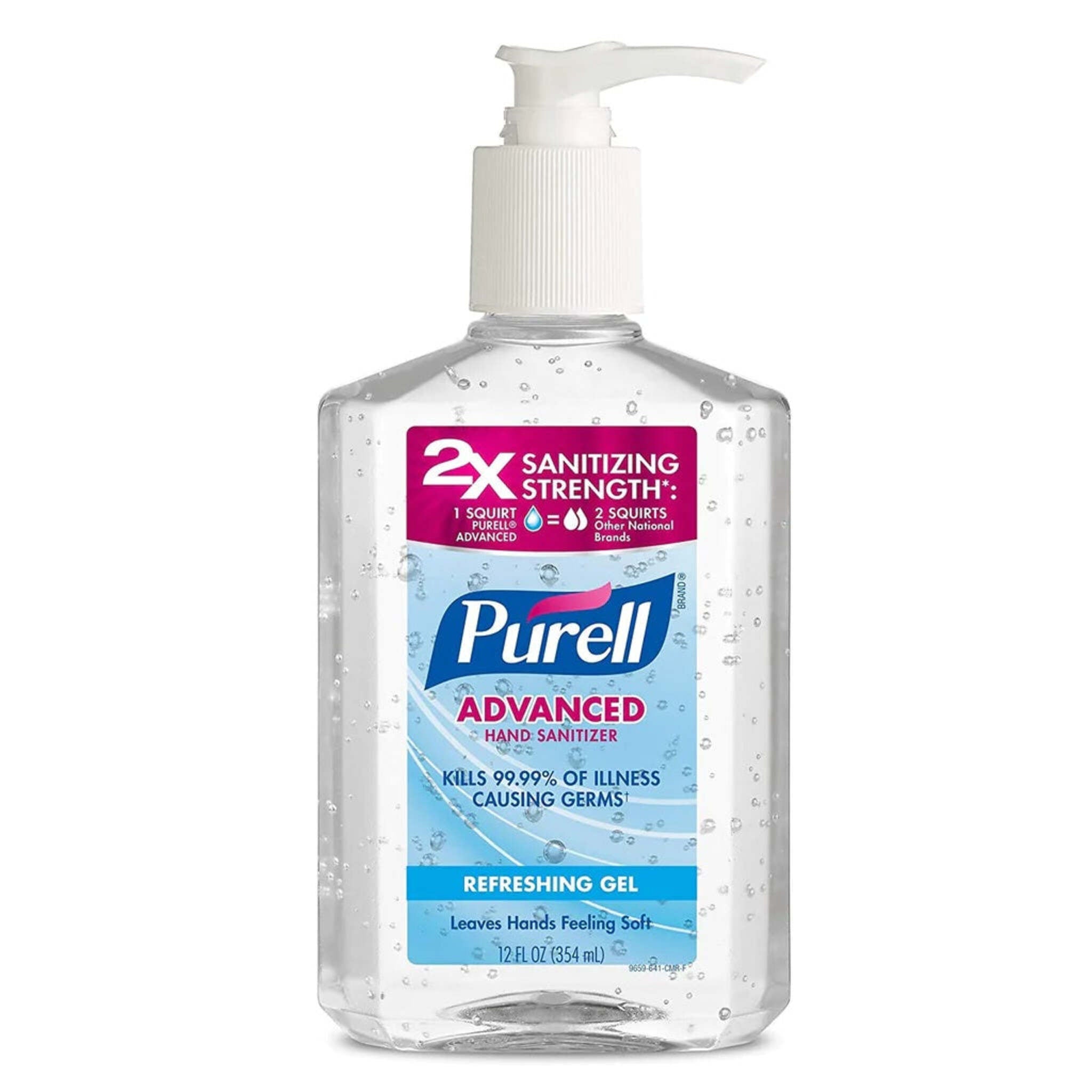 Purell Advanced Instant Original Hand Sanitizer - 12 oz Pump Bottle - Case of 12 Bottles