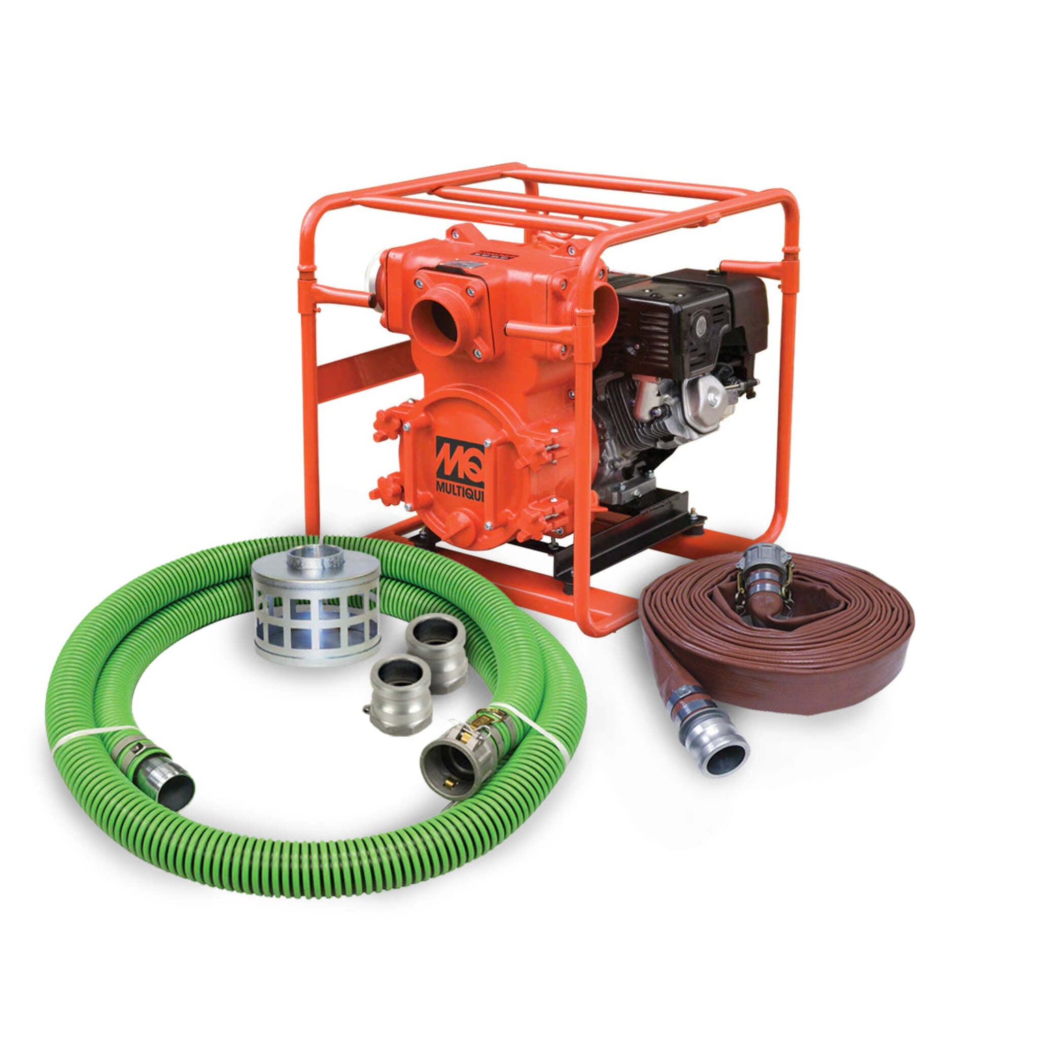 Multiquip QP4TH 4-Inch Trash Pump with Honda GX340 Gas Engine with hose kit | Cleanflow