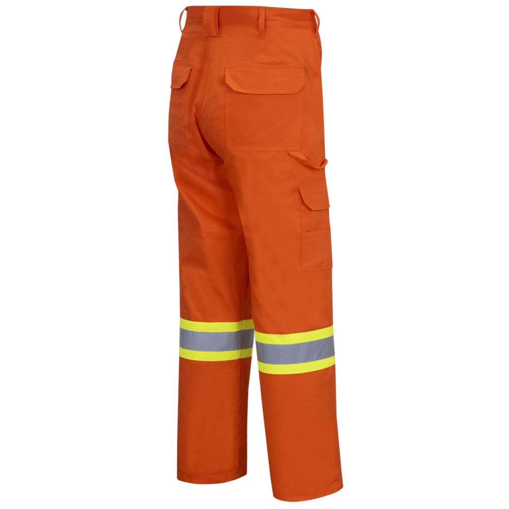 Pioneer Men's Cotton Twill Safety Cargo Pants - Hi-Vis, Durable Workwear, Multiple Pockets for Essentials, Comfortable & Breathable | Sizes 30-50