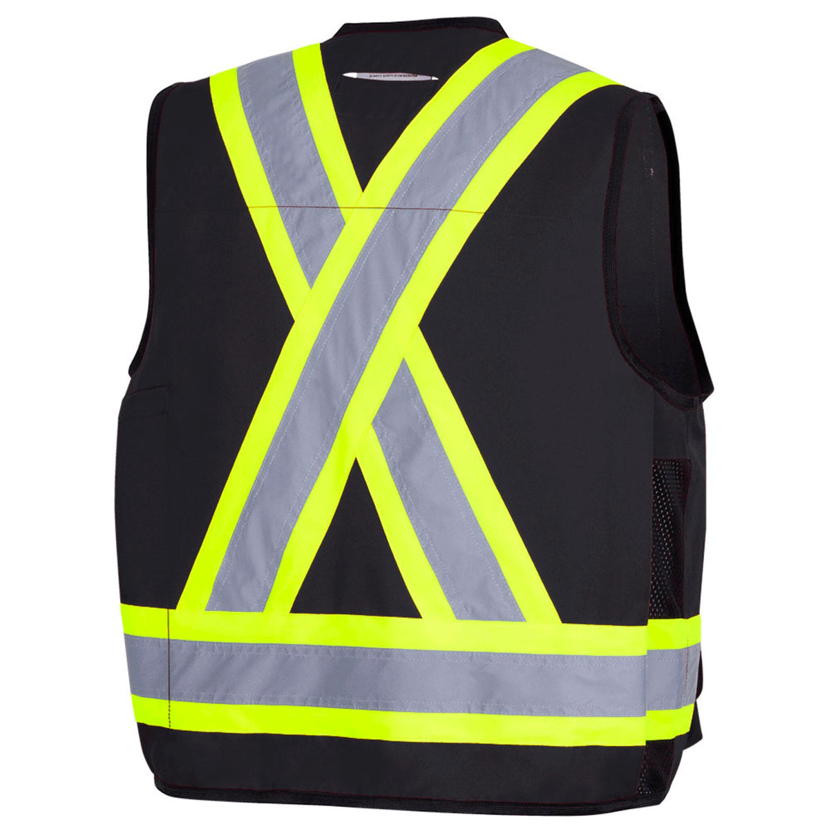 Pioneer Men's Hi Vis Safety Surveyor Vest | 150D Woven Twill Poly | CSA/ANSI Certified, StarTech Reflective, Multi-Pocket, Brass Closure (Models 6693, 6692, 6683, 6692N & 6692BK) | Sizes S–4XL - Items