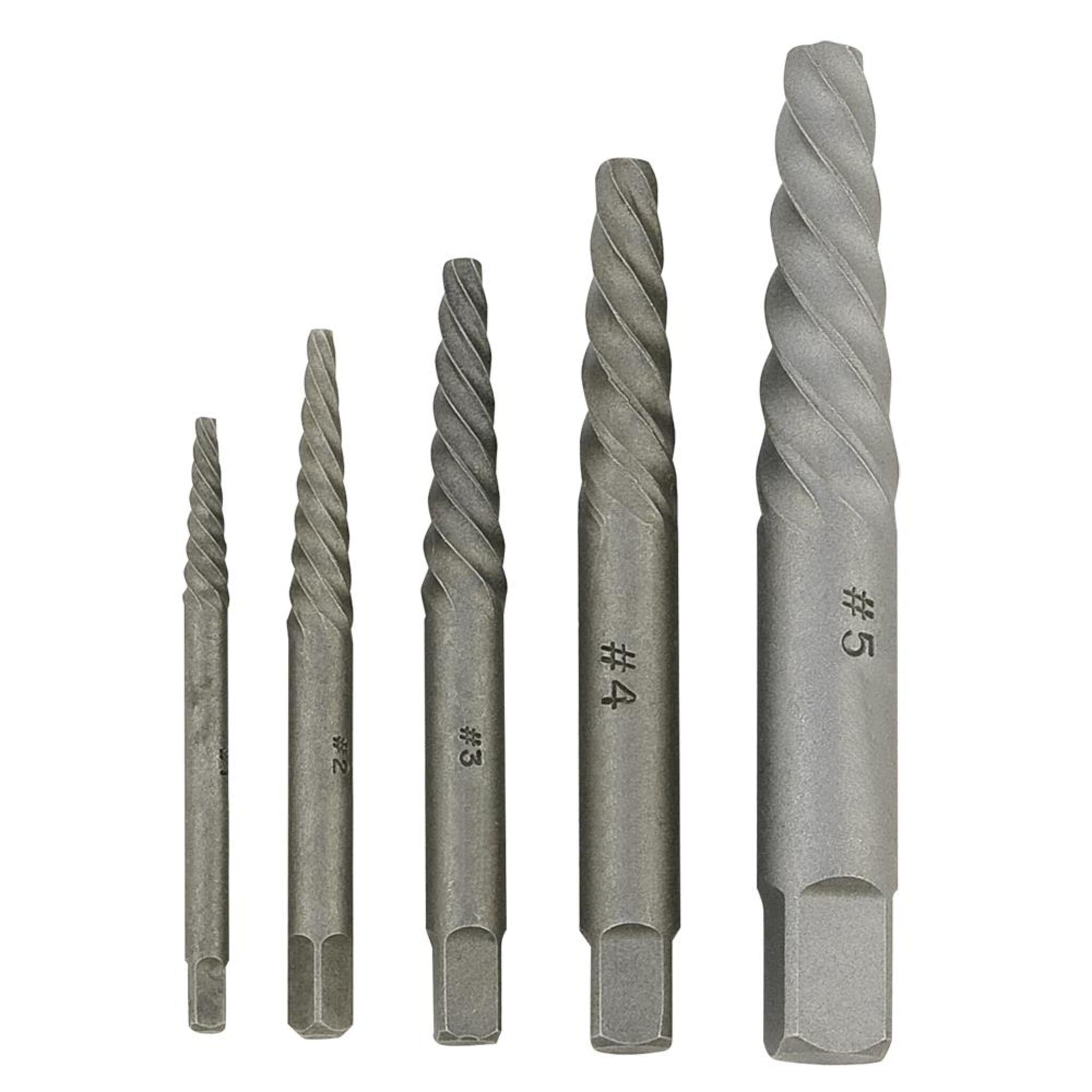 Jet 720771 Spiral Type Screw Extractor Set - 5 Piece