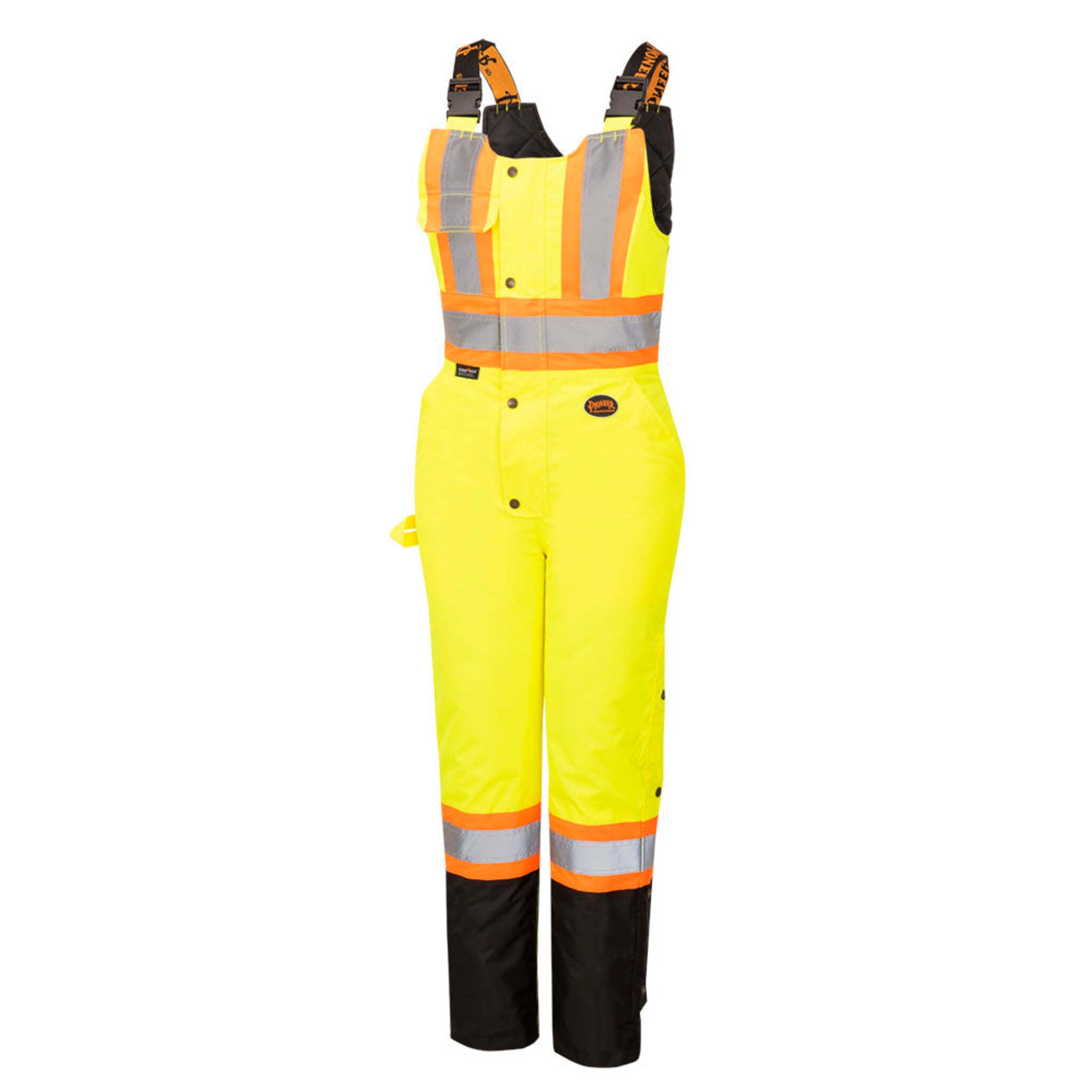 Pioneer Women's Hi-Vis Waterproof Overalls with Adjustable Straps, Reflective Tape for Safety, All-Weather Protection, Durable Workwear | Limited Size