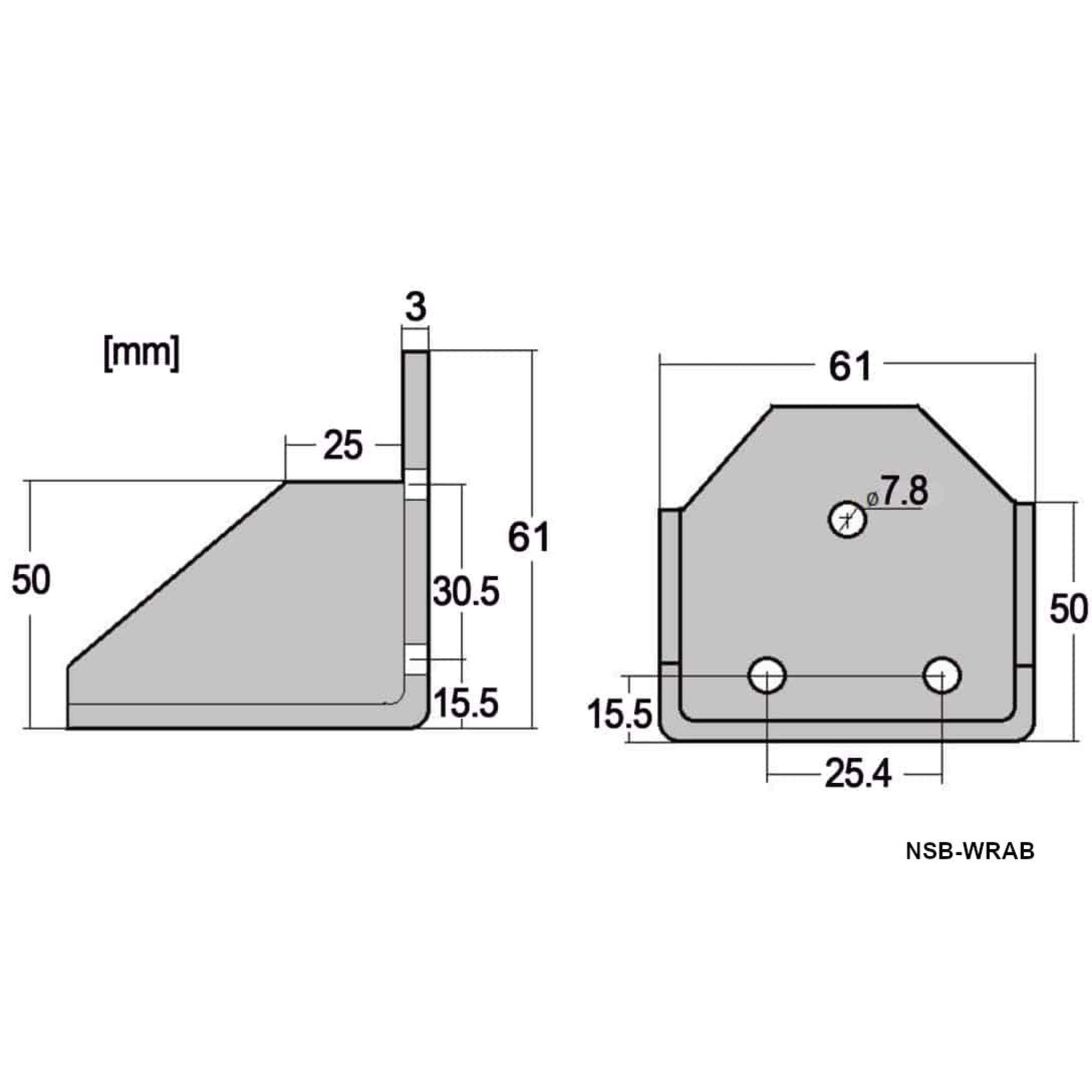 NightRider Right Angle Bracket for Safety Whips - Compact Fixed Mount Solution, Secure and Durable Installation, Ideal for NightRider™ Safety Whips