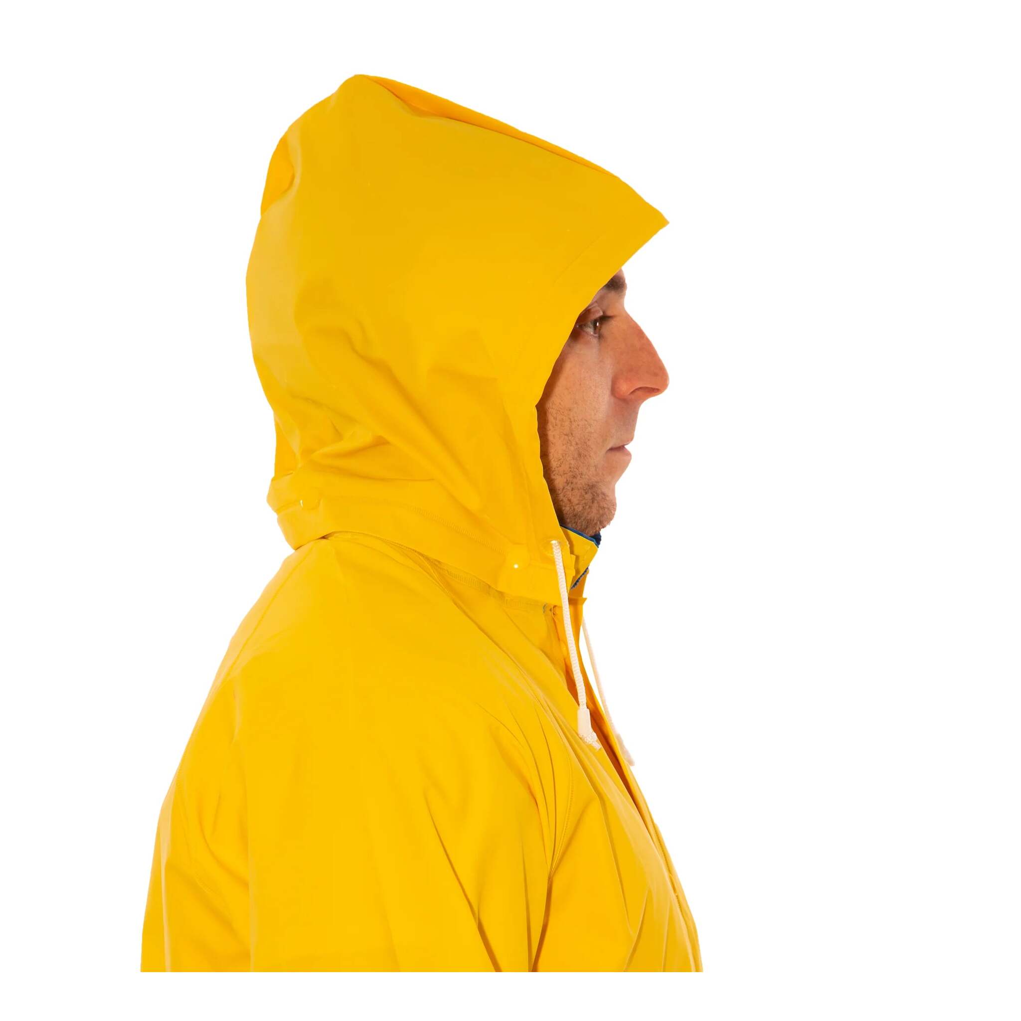 Tingley Industrial Work 3-Piece Rain Suit - Waterproof PVC, Includes Jacket with Snap Front, Detachable Hood, and Overalls, Adjustable Fit | Sizes M-5XL