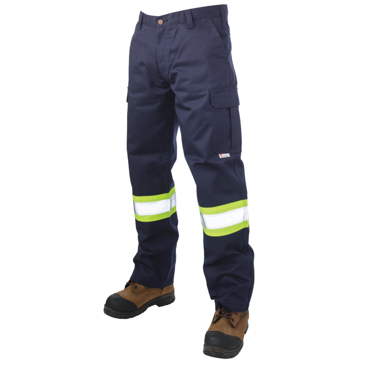 Tough Duck S607 Men's Hi Vis Safety Work Pants | Poly/Cotton Cargo Reflective - CSA Compliant, Durable Comfort for Heavy-Duty Work | Sizes 30-44 - Items