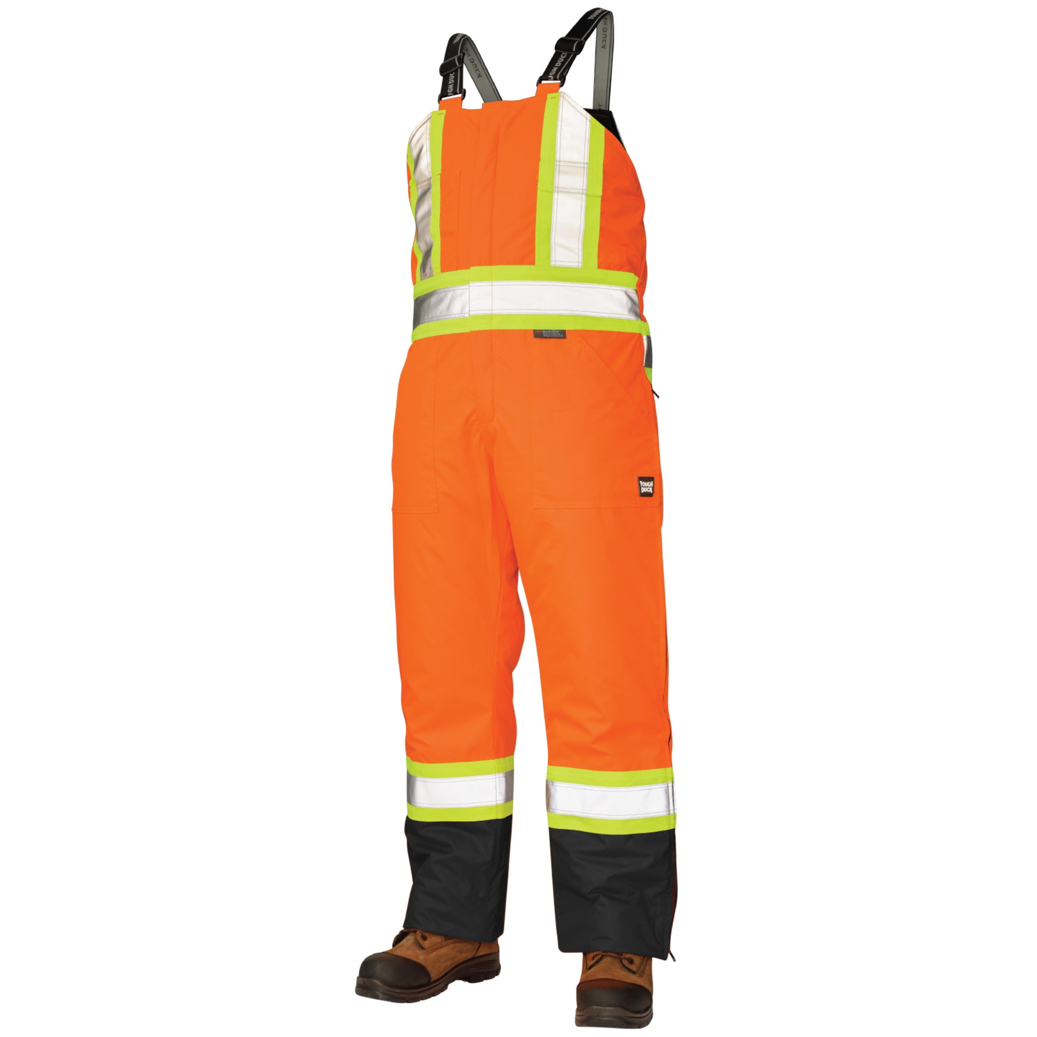 Tough Duck S798 Men's Hi Vis Winter Safety Bib Overalls - CSA 300D Ins