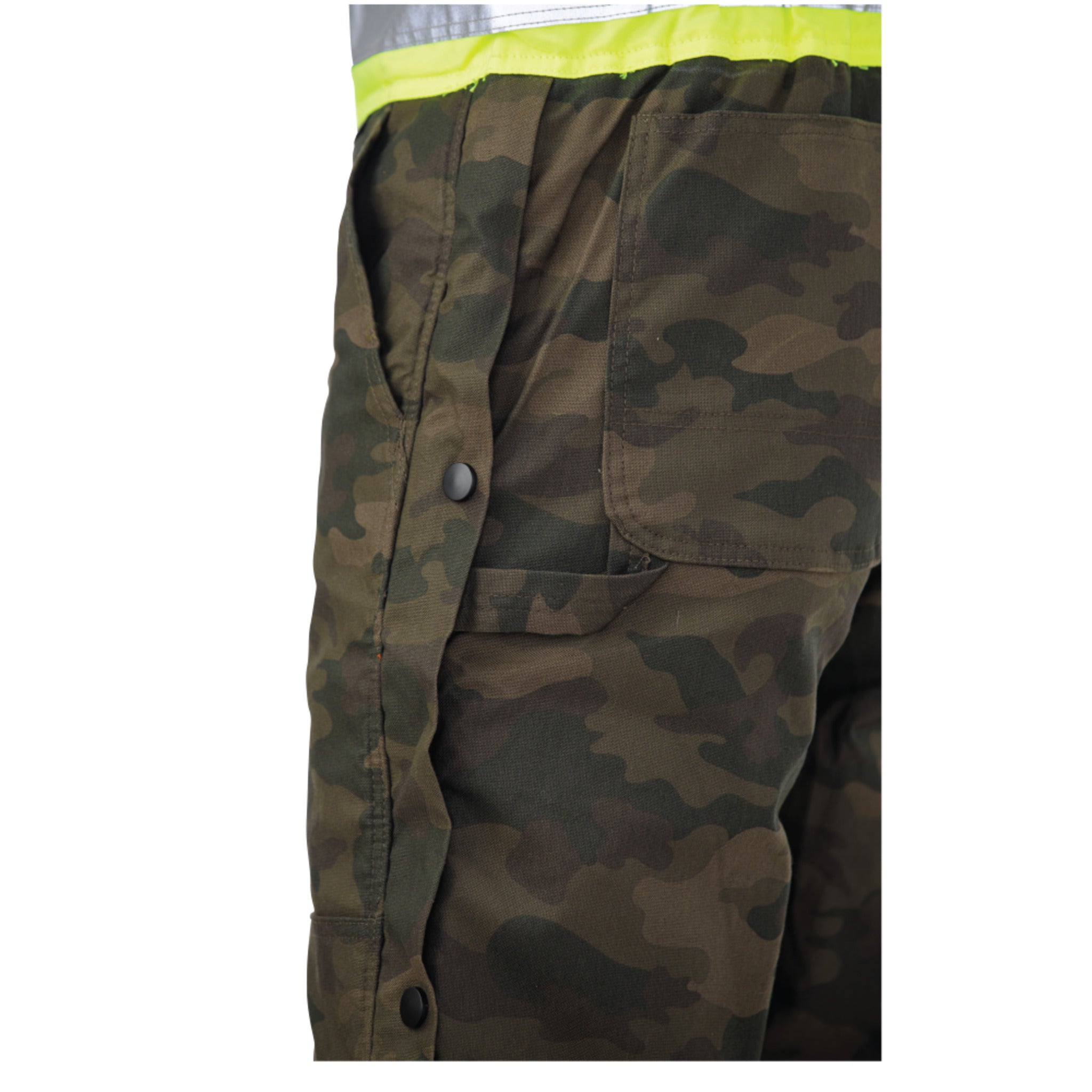 Tough Duck Men's Hi Vis Safety Work Overalls SB03 | Flex Duck Insulated, Reflective, Waterproof, Comfortable & Durable for Outdoor Work Environments | Sizes XS-5XL