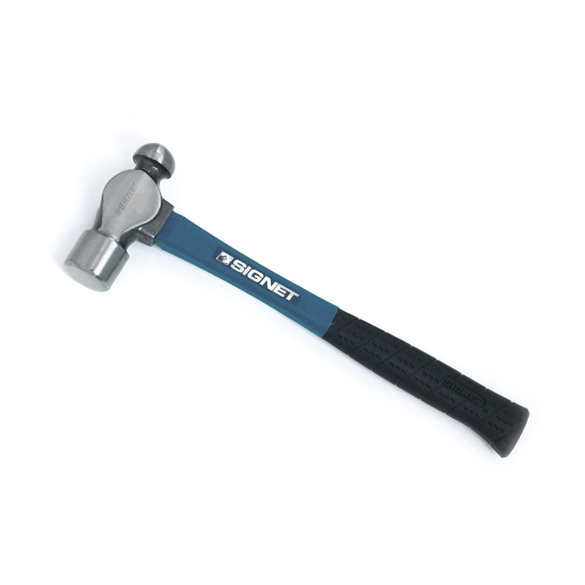 Signet Industrial Ball Pein Hammers with Fiberglass Handles - Varied Sizes, Multiple Lengths, Balanced Design for Precision Striking and Durability