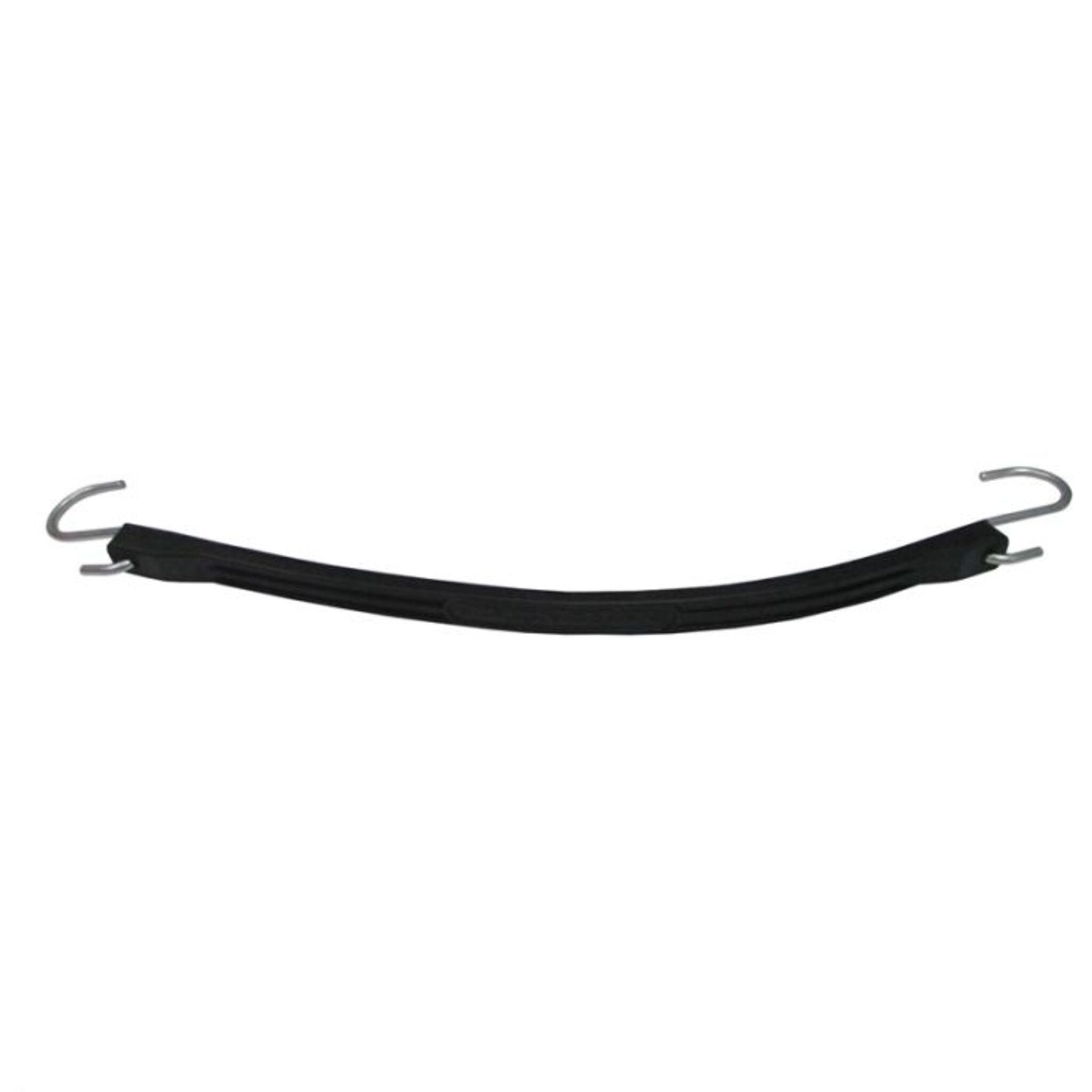 Snappi-Hookers Black EPDM Rubber Tarp Strap Tie Downs | 50 lb SWL, DOT Compliant, Rust-Resistant S Hooks, Made in Canada