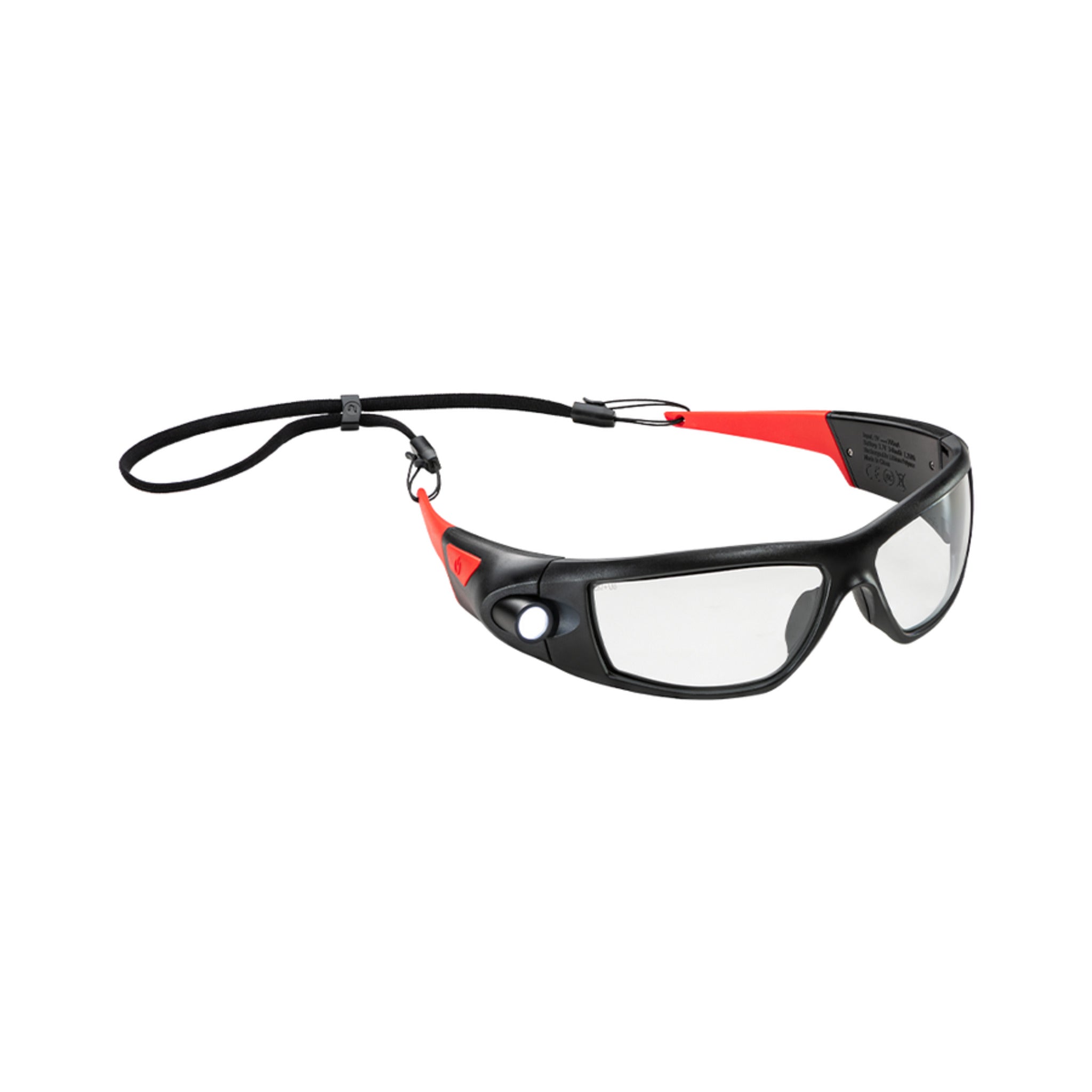 Coast® SPG400 Rechargeable Inspection Beam Safety Glasses - Built-in LED, 9.5-Hour Battery, ANSI Impact-Tested, Anti-Scratch, Anti-Fog Lenses