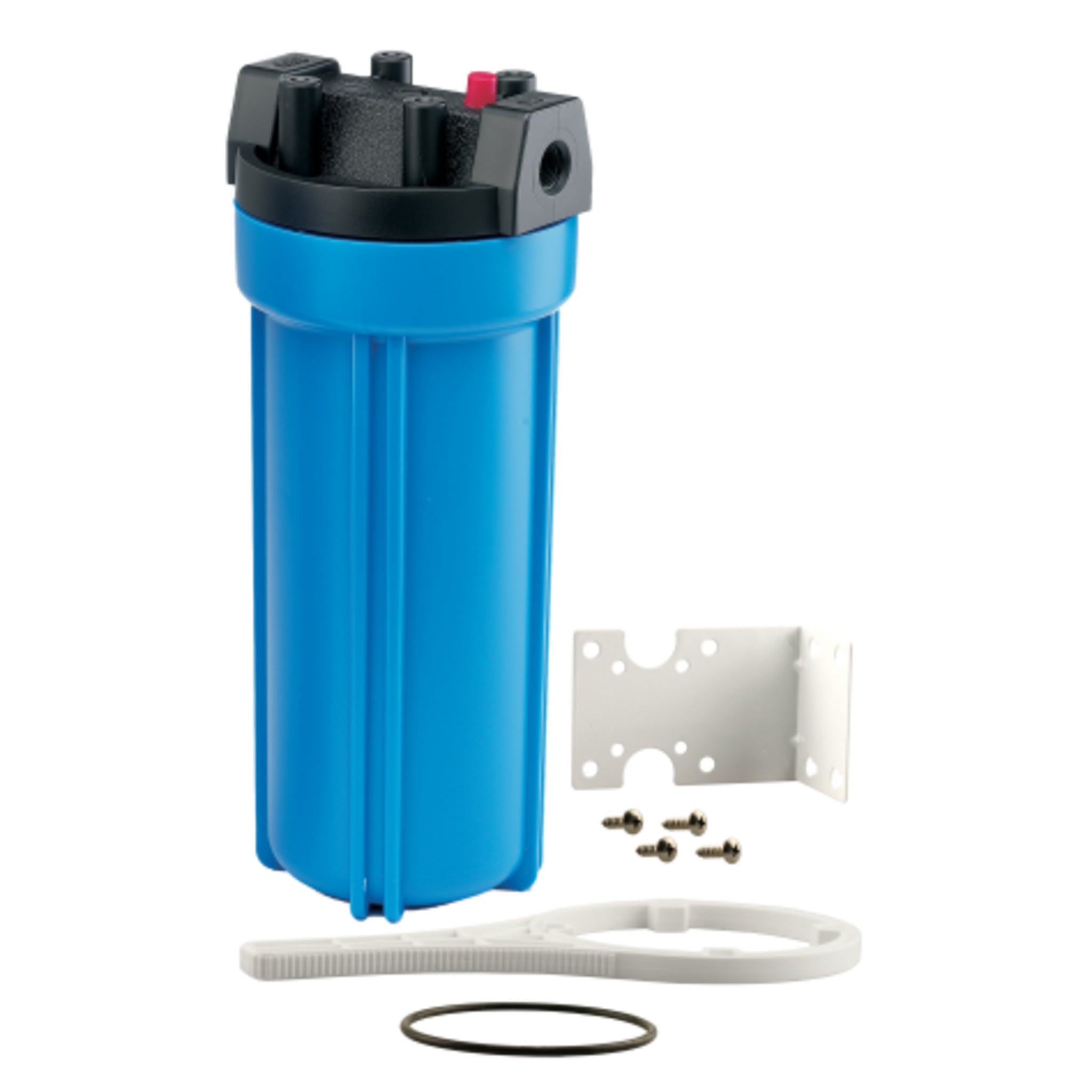 10" Single 2.5" OD Blue Water Filter Housing | NSF Certified, Durable Opaque Sump, Universal Cartridge Fit, Enhanced Durability & Crack Resistance