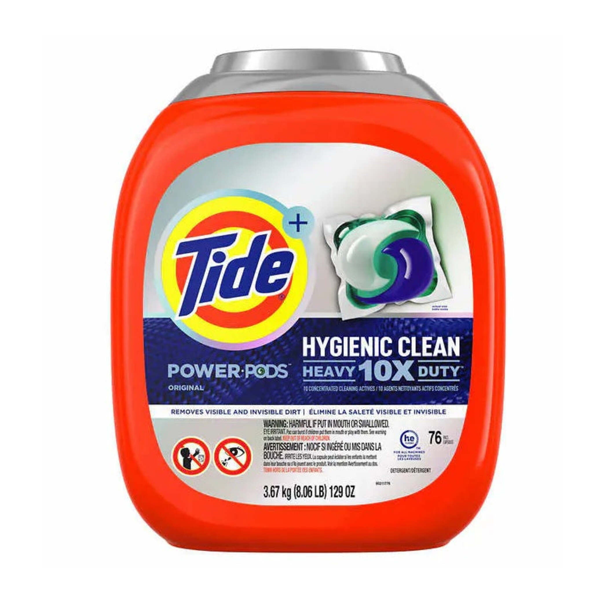 Tide Hygienic Clean Heavy Duty Power PODS Laundry Detergent Pacs, Original Scent - 76 Count