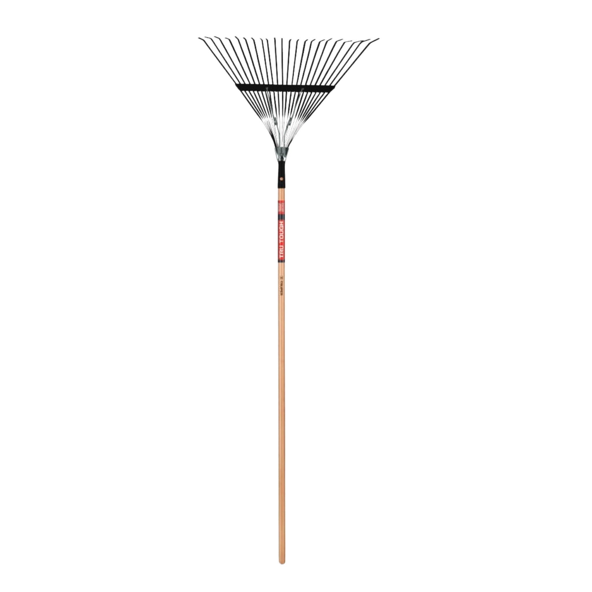 Truper Tru Tough 22-Inch Steel Head Leaf Rake with 48-Inch Wood Handle