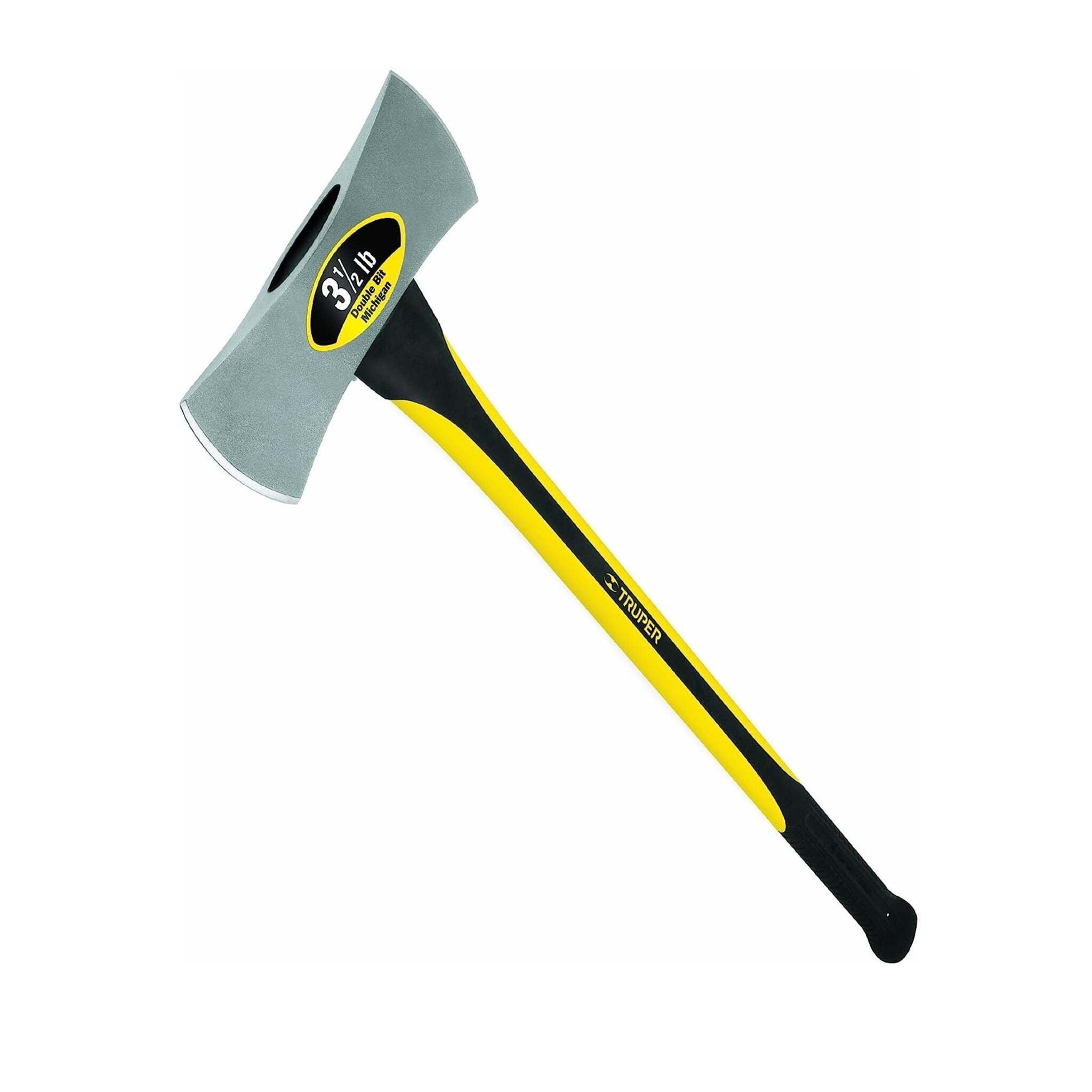 Truper 3.5 Lb Double Bit Michigan Axe with Ergo Fiberglass Handle