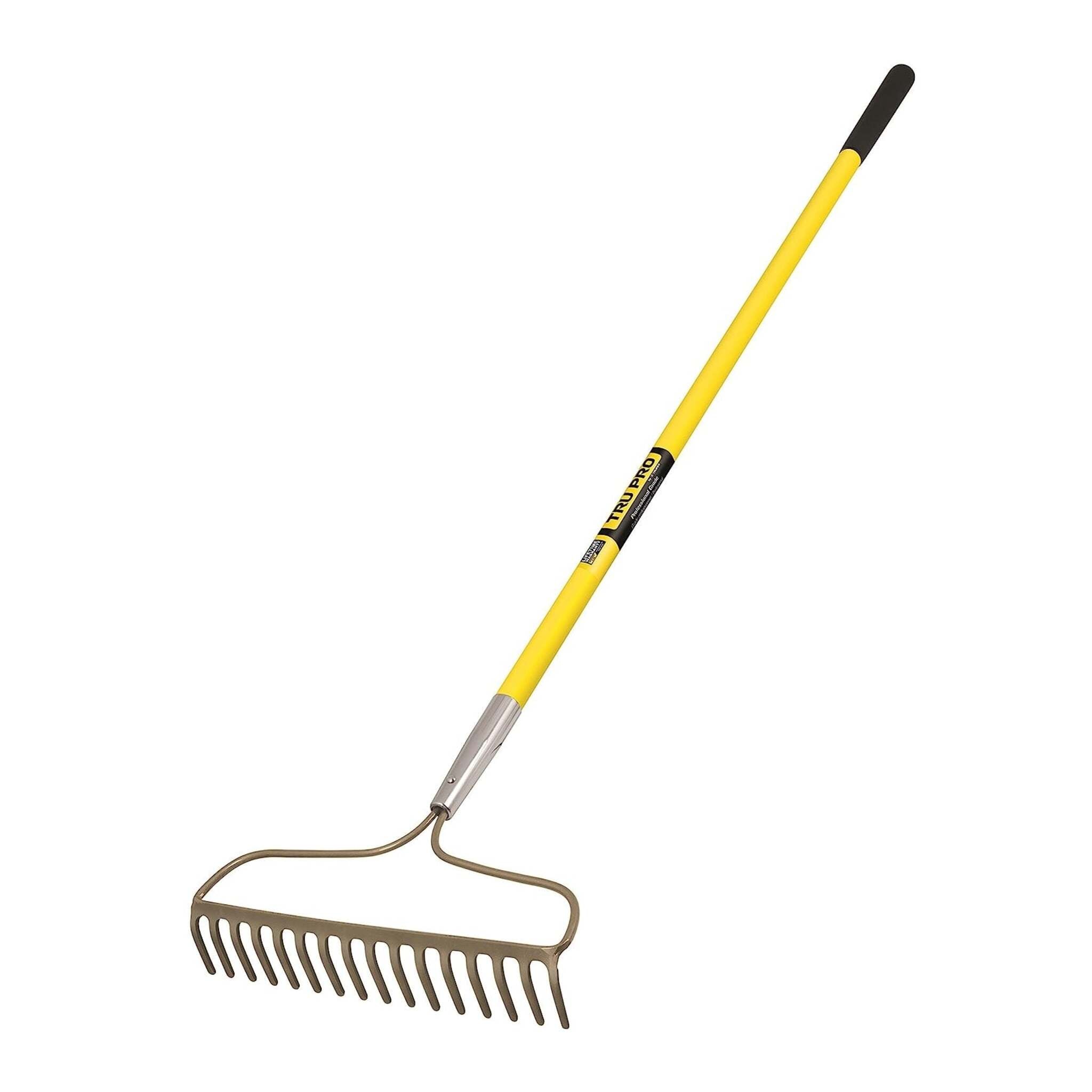 Truper Tru Pro Heavy Duty Bow Rake with 60-Inch Fiberglass Handle