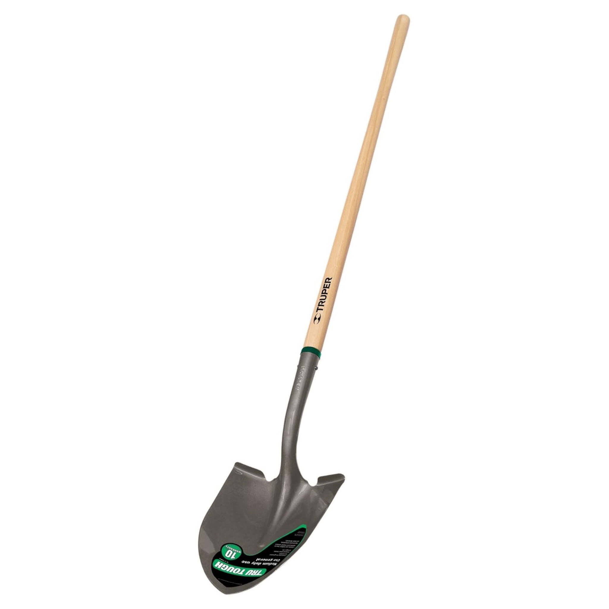 Truper Tru Tough Round Blade Shovel with 48" North American Ash Wood Handle