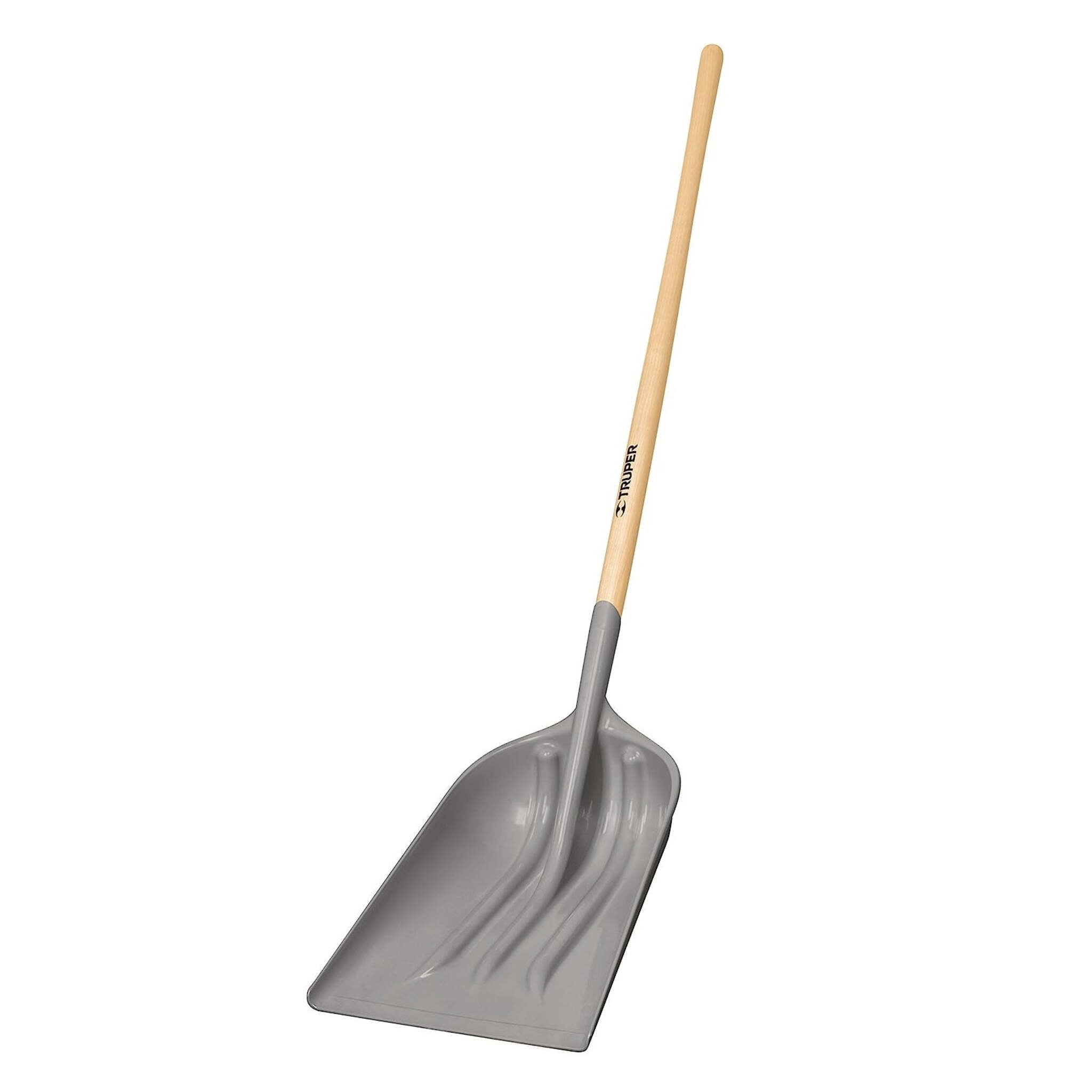 Truper Tru Tough ABS Scoop Shovel No.12 with 46-Inch Wooden Handle