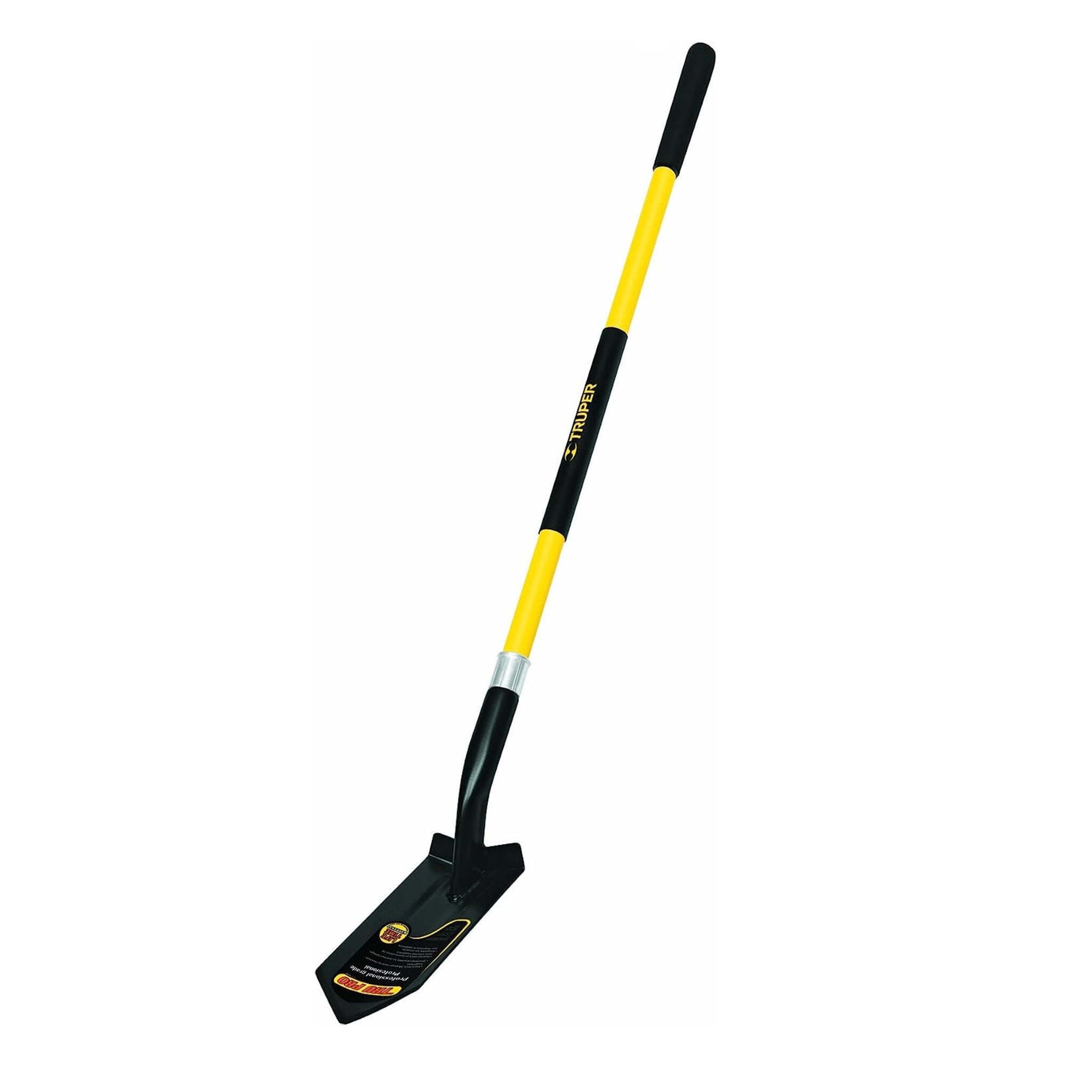 Truper Tru Pro California Trenching Shovel with 5-Inch Blade, 48-Inch Fiberglass Handle and 10-Inch Grip