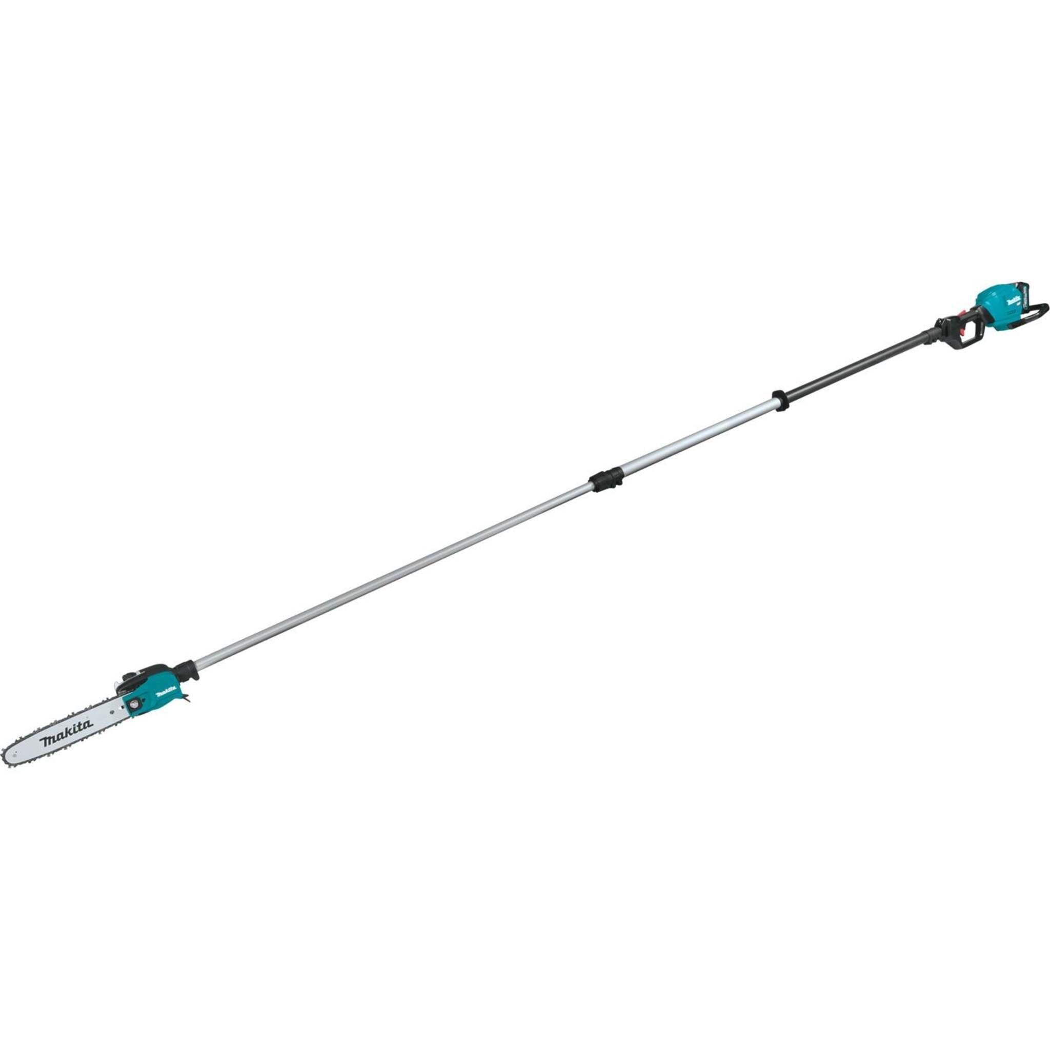 Makita 40Vmax XGT Brushless 10" Telescopic Pole Chainsaw Kit - 13' Reach, 4.0Ah Battery, Rapid Charger, Slim Head, Branch Hook, Accessories Included