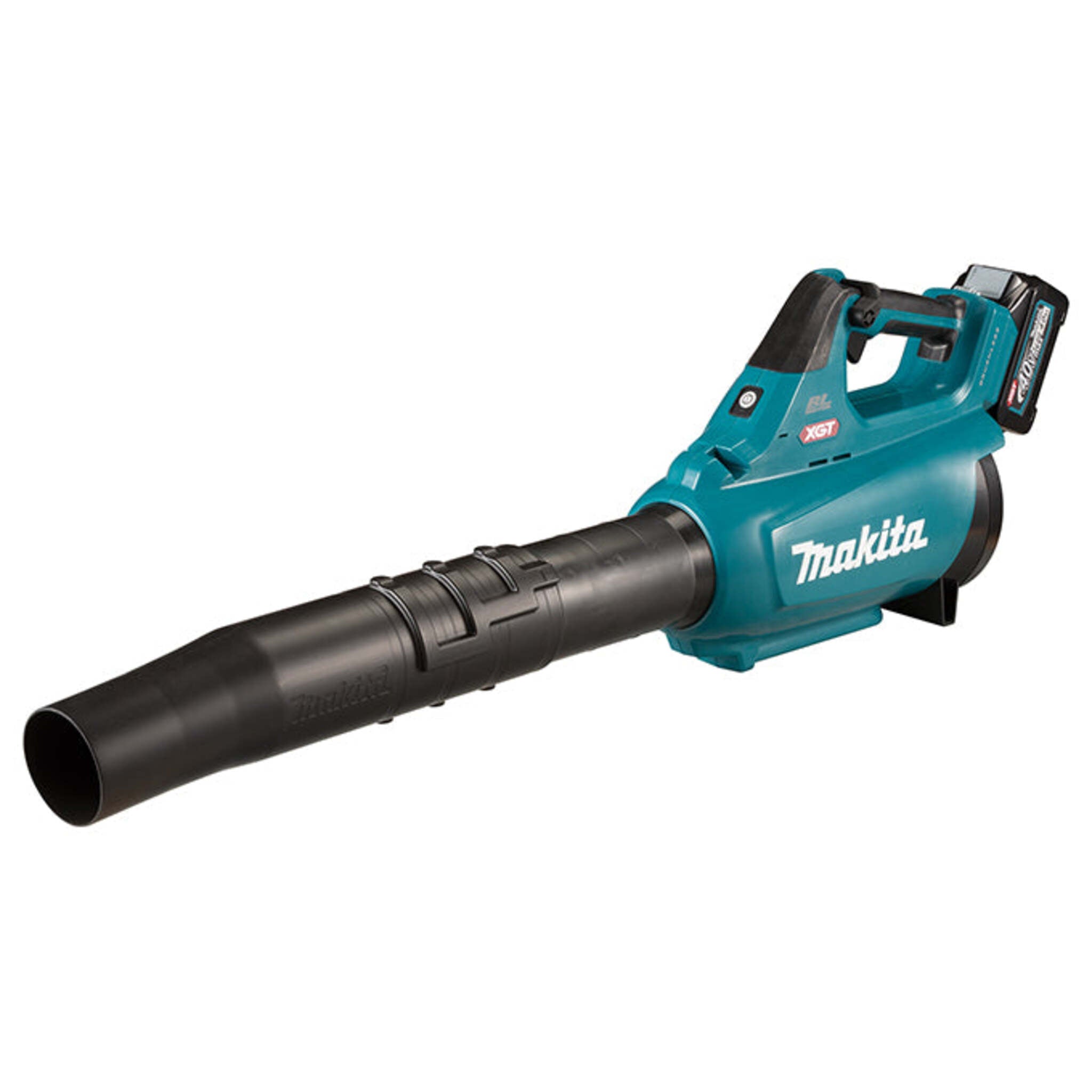 Makita 40Vmax XGT Brushless 565 CFM Blower w/ Battery & Charger - 4.0Ah Kit, Variable Speed, Boost Mode, 3-Stage Telescopic Nozzle, Light & Compact