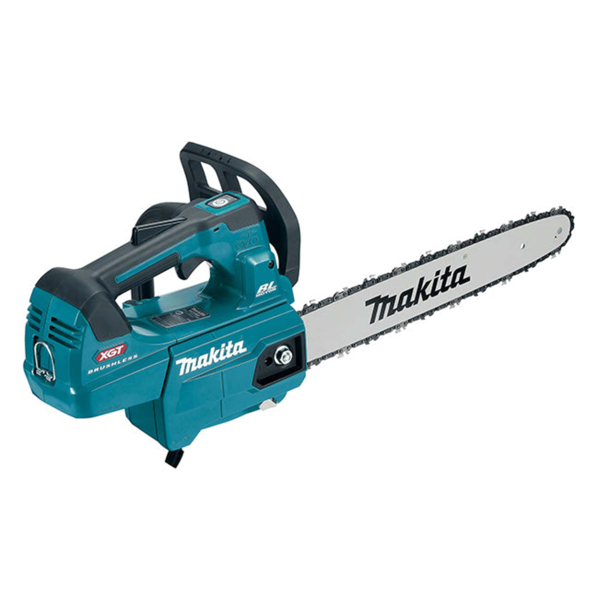 Makita 40Vmax XGT Brushless 16" Top Handle Chainsaw, 4.0Ah Kit, Variable Speed, Chain Brake, Oil Display, Lightweight, Compact, Battery Included