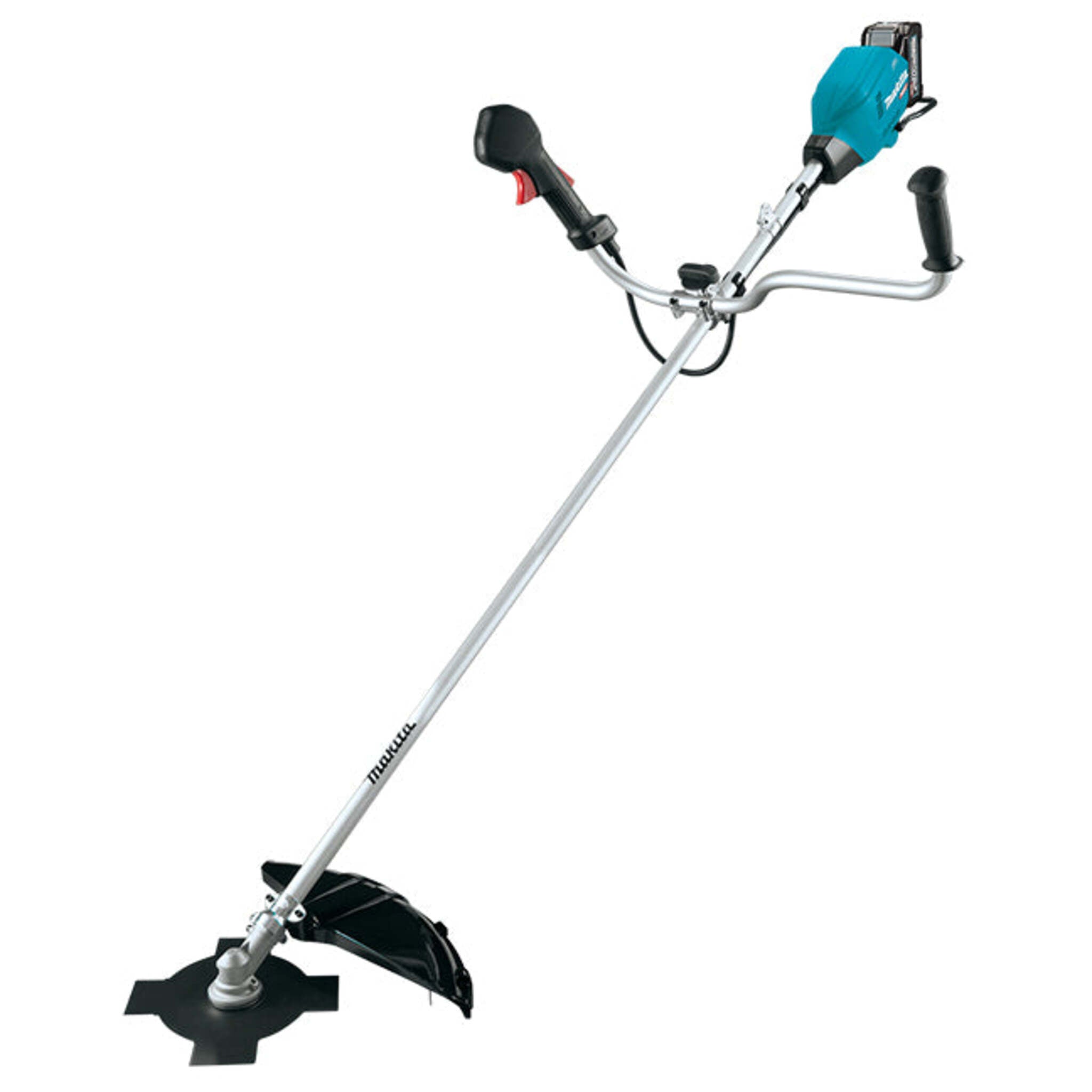 Makita 40Vmax XGT Brushless 9" Brush Cutter Kit - Includes 5.0Ah Battery, Bike Handle, ADT, AFT, 3-Speed Control, Tool-less Fastening, Rapid Charger