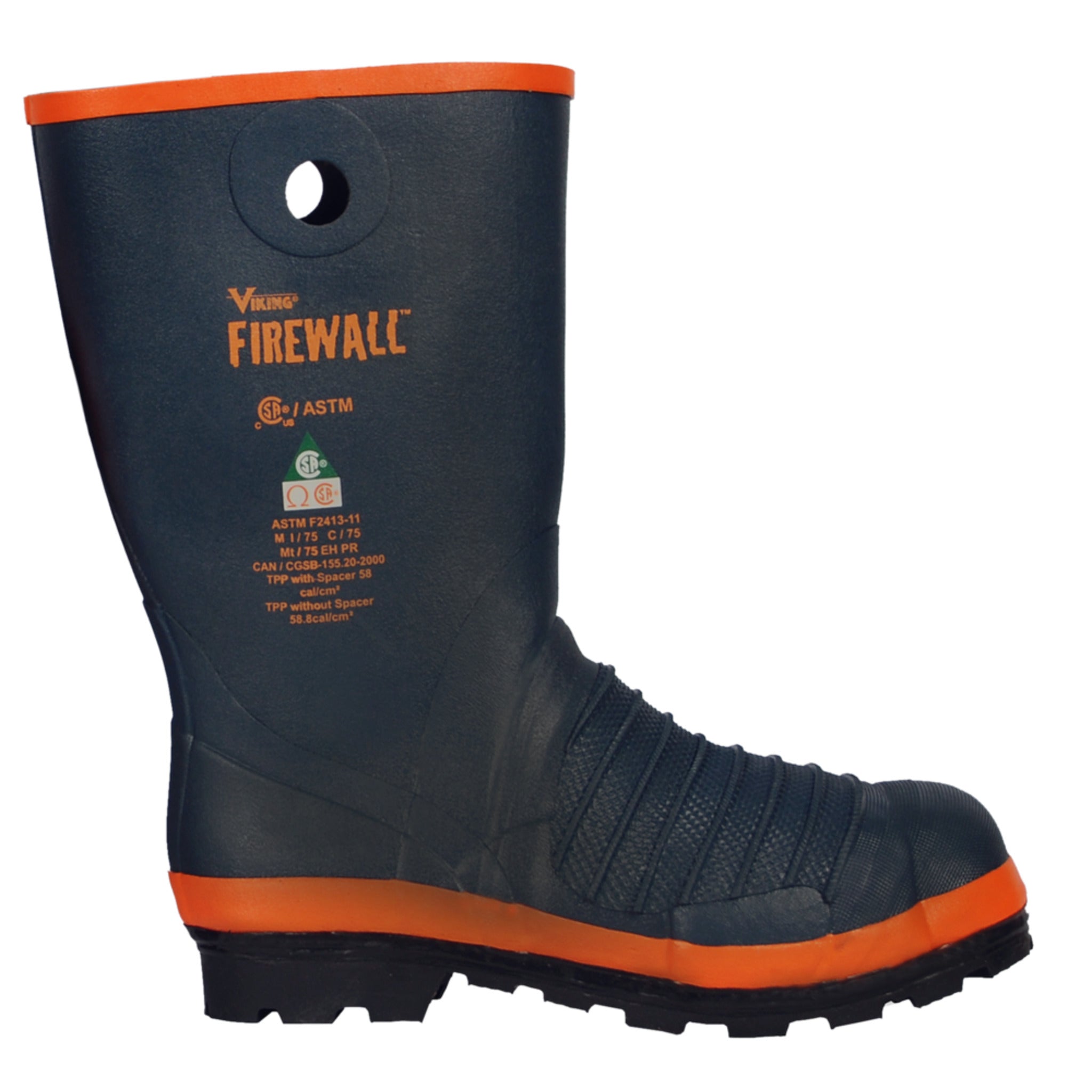 Viking VFW60-1 Firewall™ Rigger Slip-On Metguard Boots | Fire-Retardant, Chemical-Resistant | CSA & ASTM Certified for Oil, Gas, Construction Safety