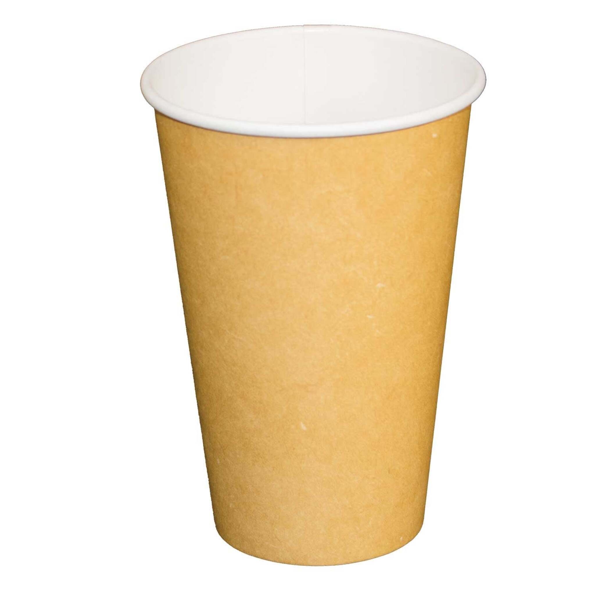 Vista Single Wall PE Lined Kraft Paper Cups (For Hot or Cold Beverages)