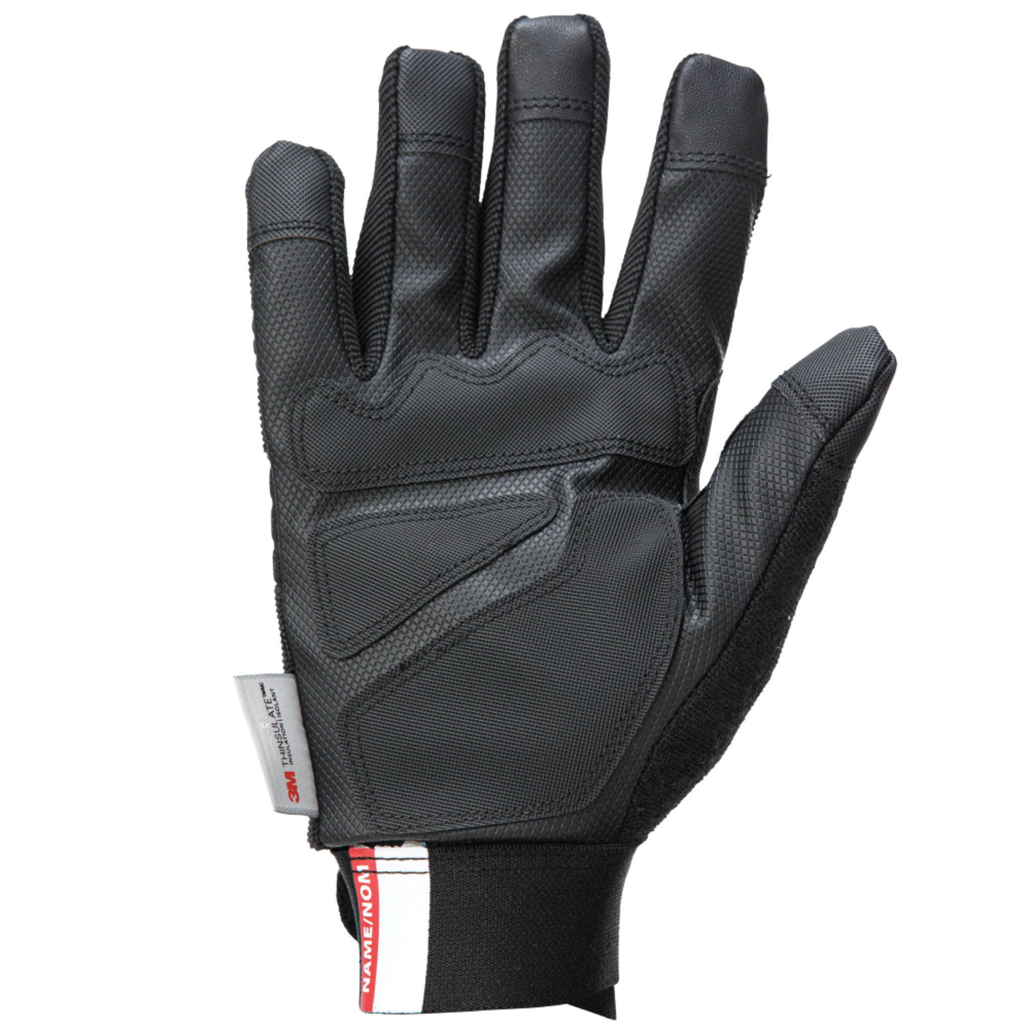 Tough Duck WA35 Waterproof Insulated Work Gloves, Poly/Spandex, Precision Knuckle, Reflective Piping, Durable Grip, Adjustable Cuff | Sizes M-2XL