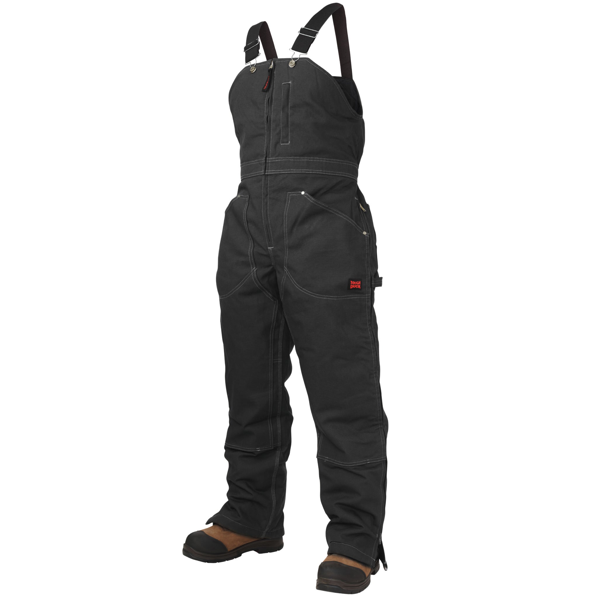 Tough Duck Women's Insulated Winter Bib Overalls WB09 - 12 oz Cotton Duck, Water Repellent, Adjustable Fit, Waterproof Seat | Limited Size Selection