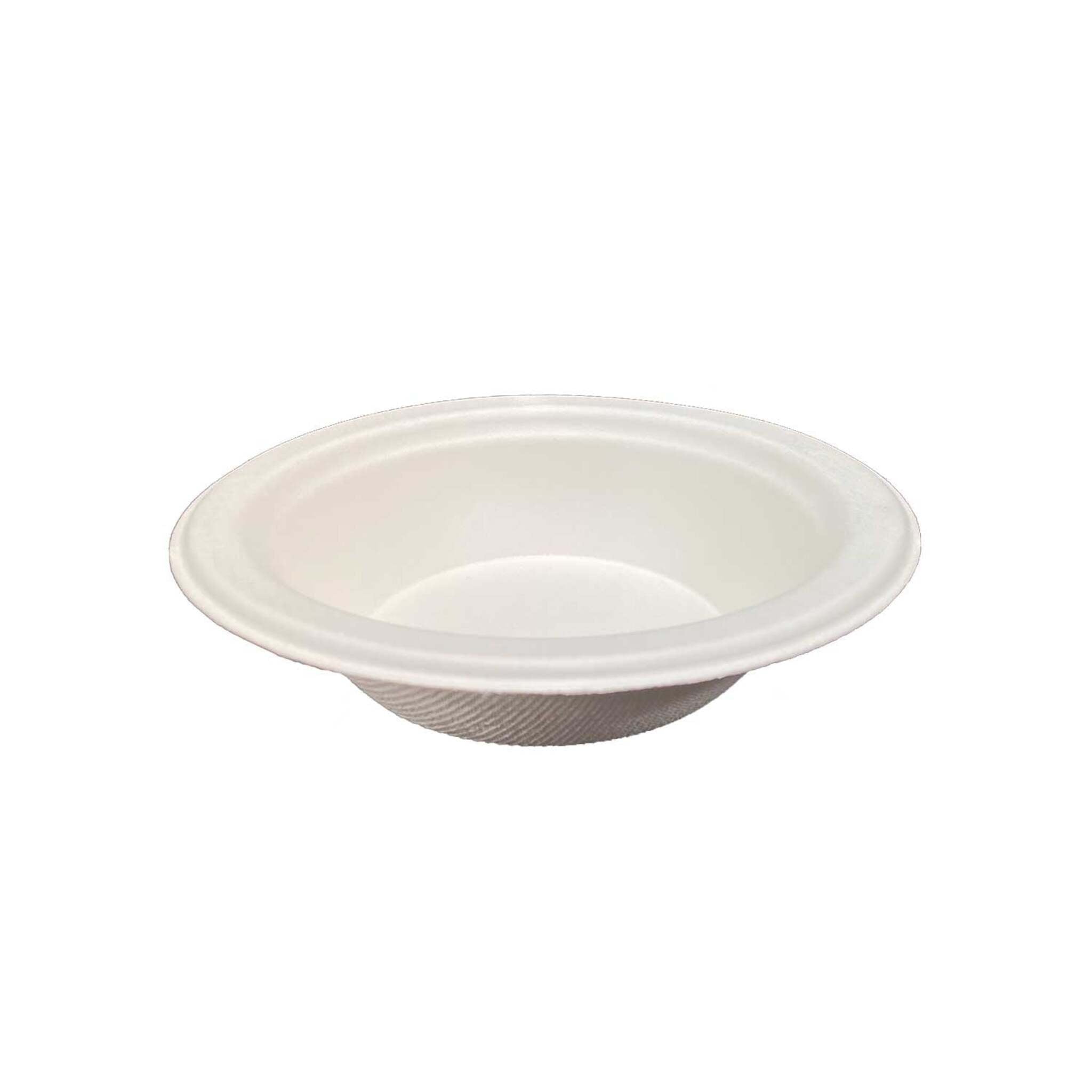 NatureFibre® 12oz White Sugarcane Fibre Wide Mouth Bowl - Case of 500