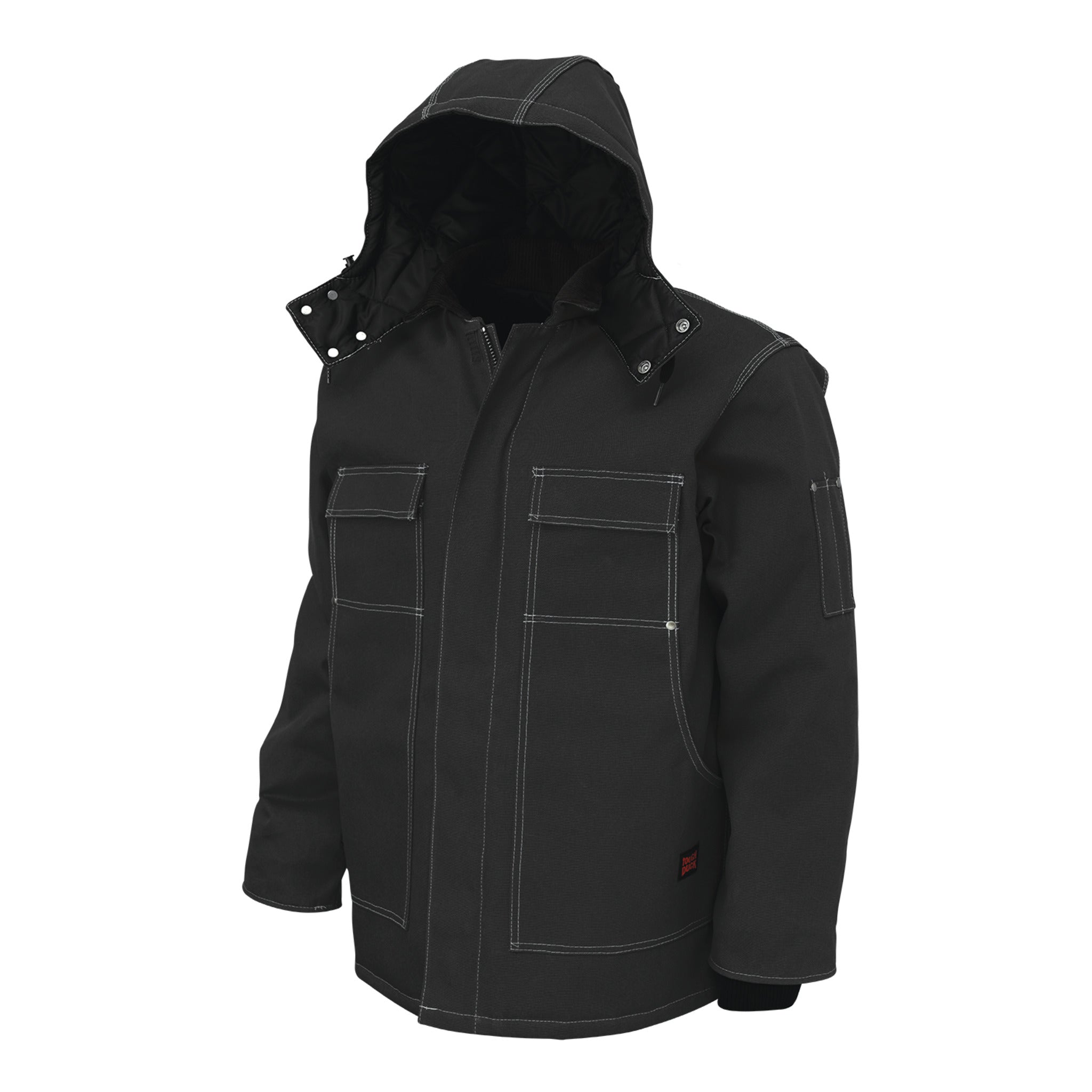 Tough Duck WJ34 Men's Winter Work Parka - Ultimate 12 oz Cotton Duck, Insulated, Water Repellent, Durable, Adjustable Hood, for Extreme Cold | Sizes S-5XL - Items