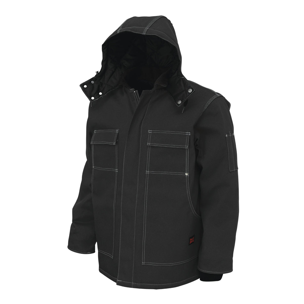 Tough Duck WJ34 Men's Winter Work Parka - Ultimate 12 oz Cotton Duck, Insulated, Water Repellent, Durable, Adjustable Hood, for Extreme Cold | Sizes S-5XL - Items