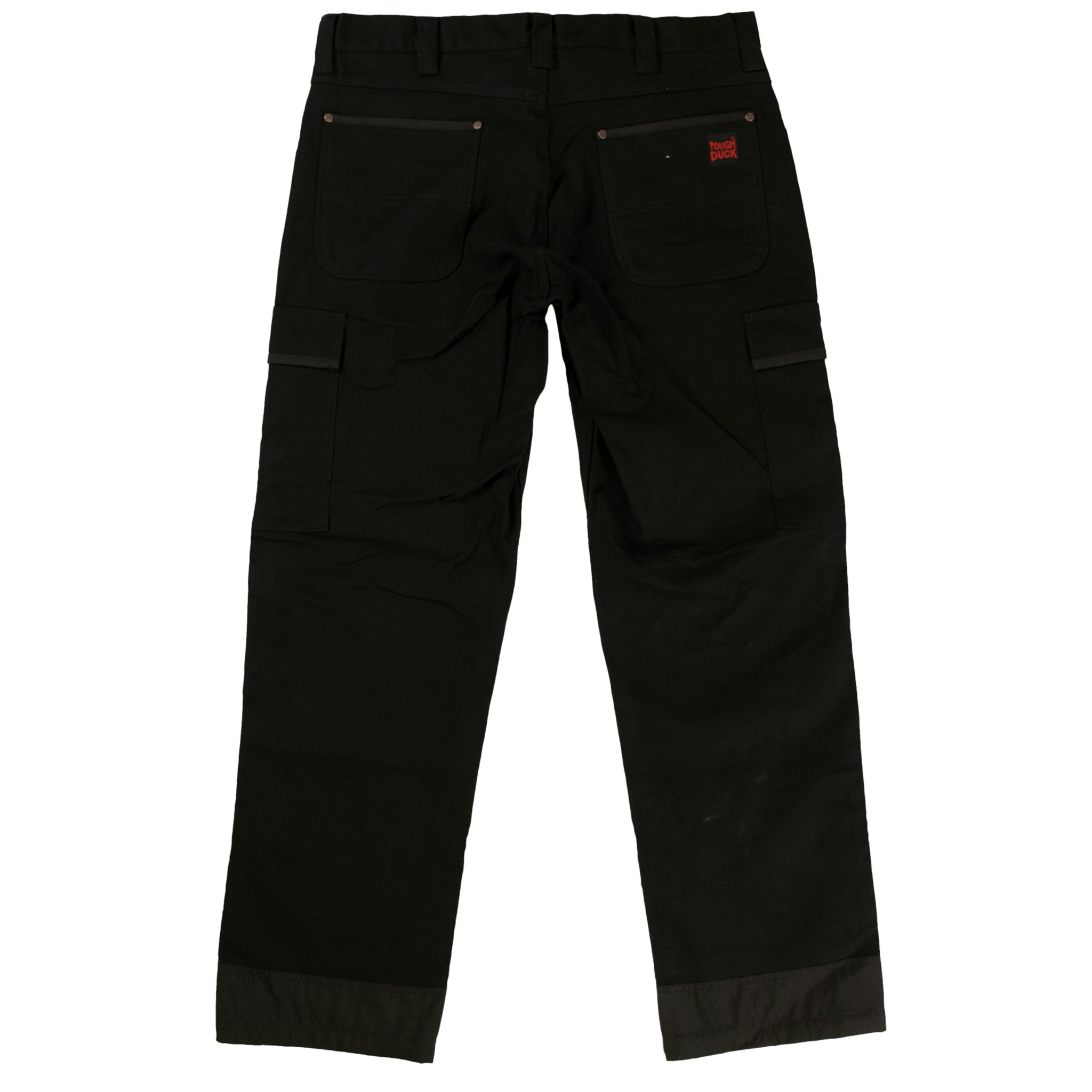 Tough Duck WP01 Heavy Duty Flex Duck Cargo Work Pant | Black | Sizes 30 - 44 Work Wear - Cleanflow