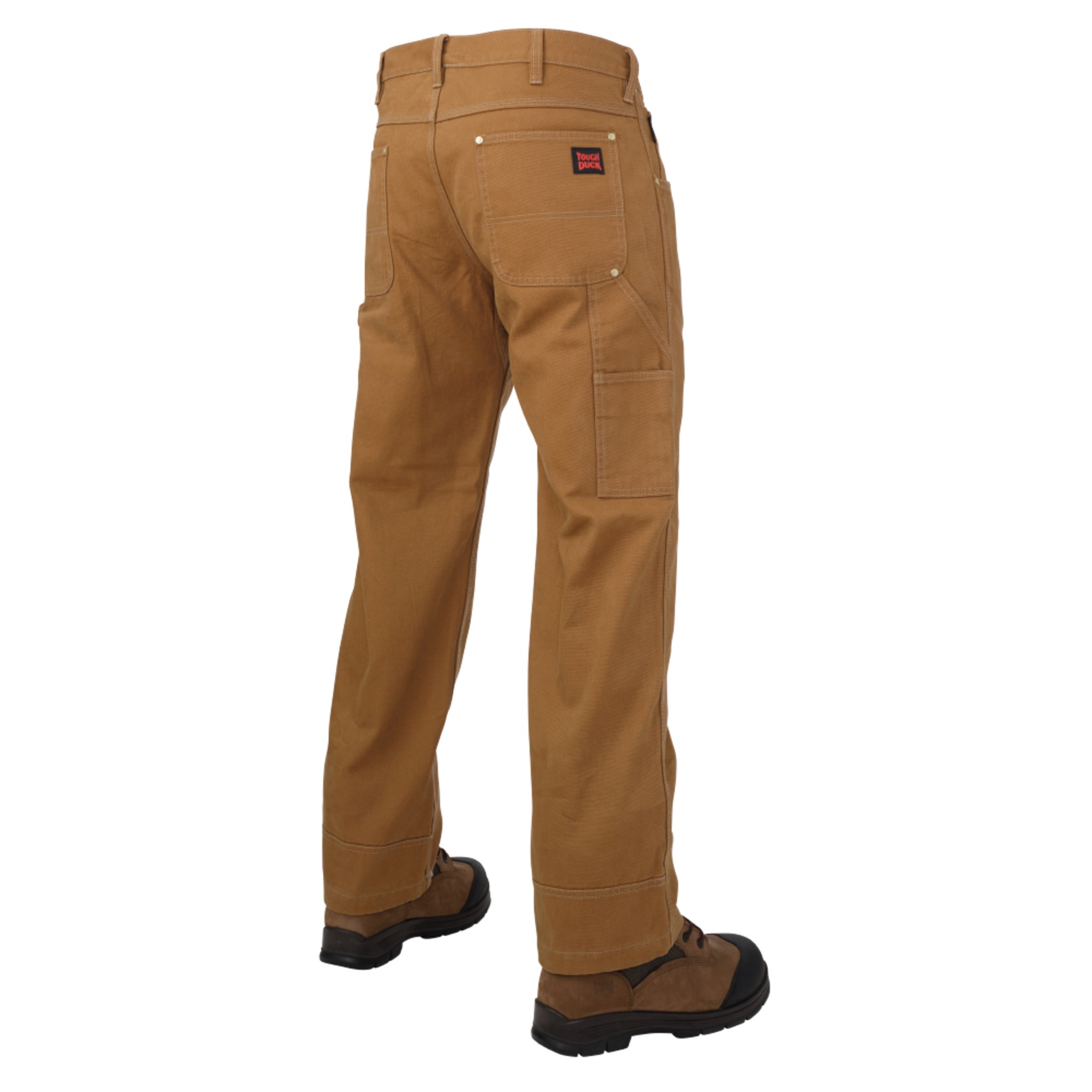 Tough Duck WP02 Men's Work Pants Washed 12 oz Cotton Duck, Roomy Straight Fit, Triple-Stitched, Reinforced Hem, Hammer Loop | Sizes 30-44 - Items