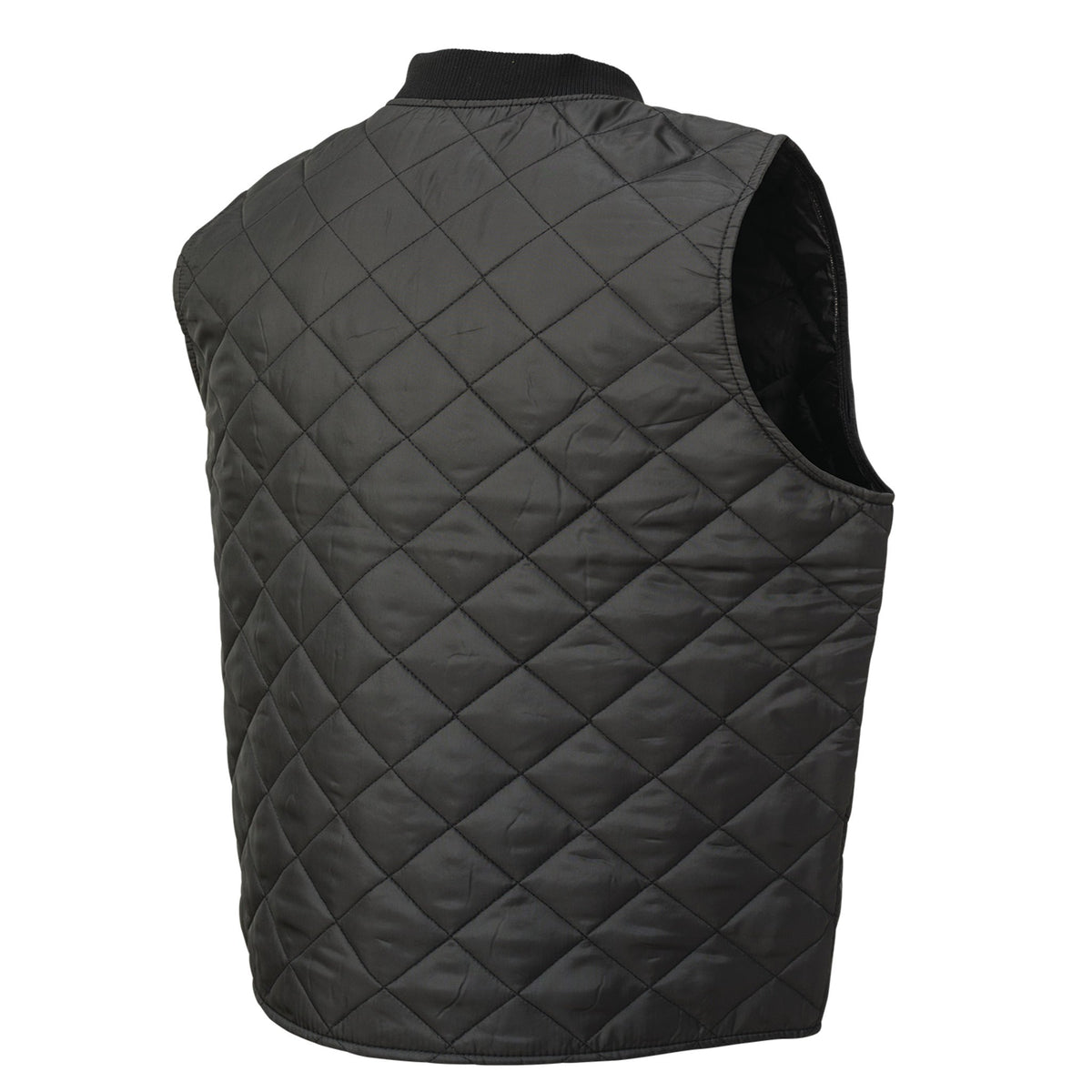 Tough Duck WV07 Men's Freezer Vest - Poly Insulated, Diamond Quilt, Rib Knit Collar, YKK Zip, Pockets, Durable, Warm, Ideal for Cold Storage, Workwear | Sizes S-5XL - Items