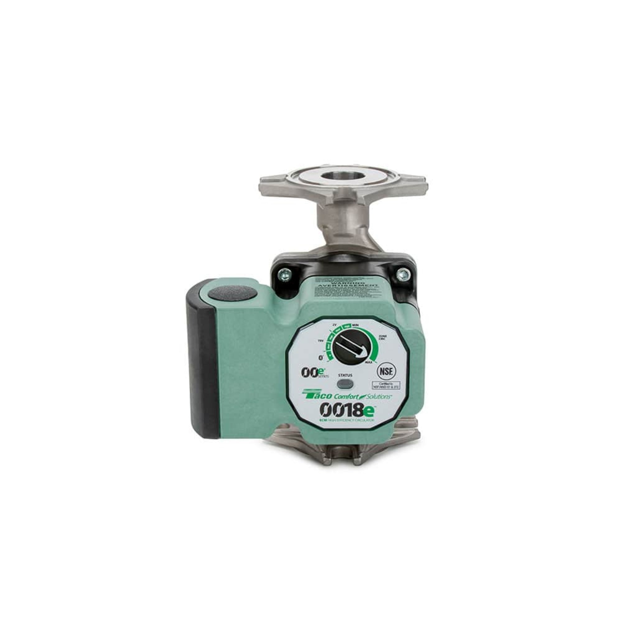 Taco 0018e ECM High-Efficiency Circulator with Bluetooth® Connectivity - Smart Water Pump with Mobile App Controls for Hydronic Systems