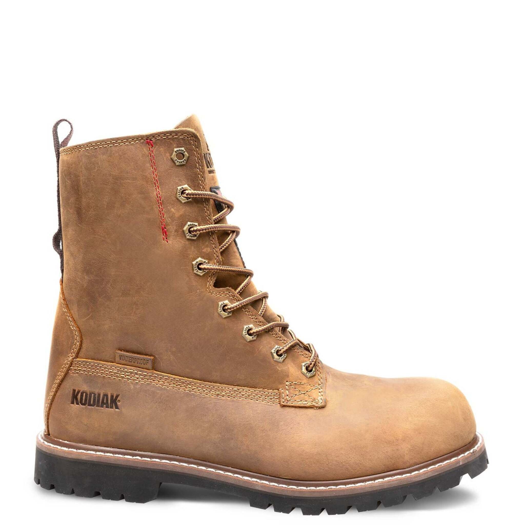 Kodiak McKinney Composite Toe 8" Safety Work Boots | Brown | Sizes 7 - 15 Work Boots - Cleanflow