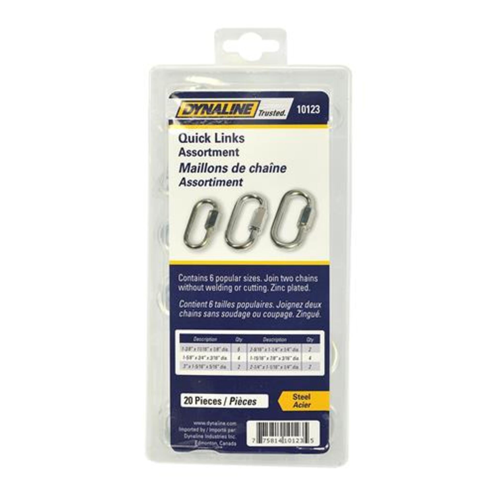 Dynaline Quick Link Assortment 20 Pieces / 6 Sizes