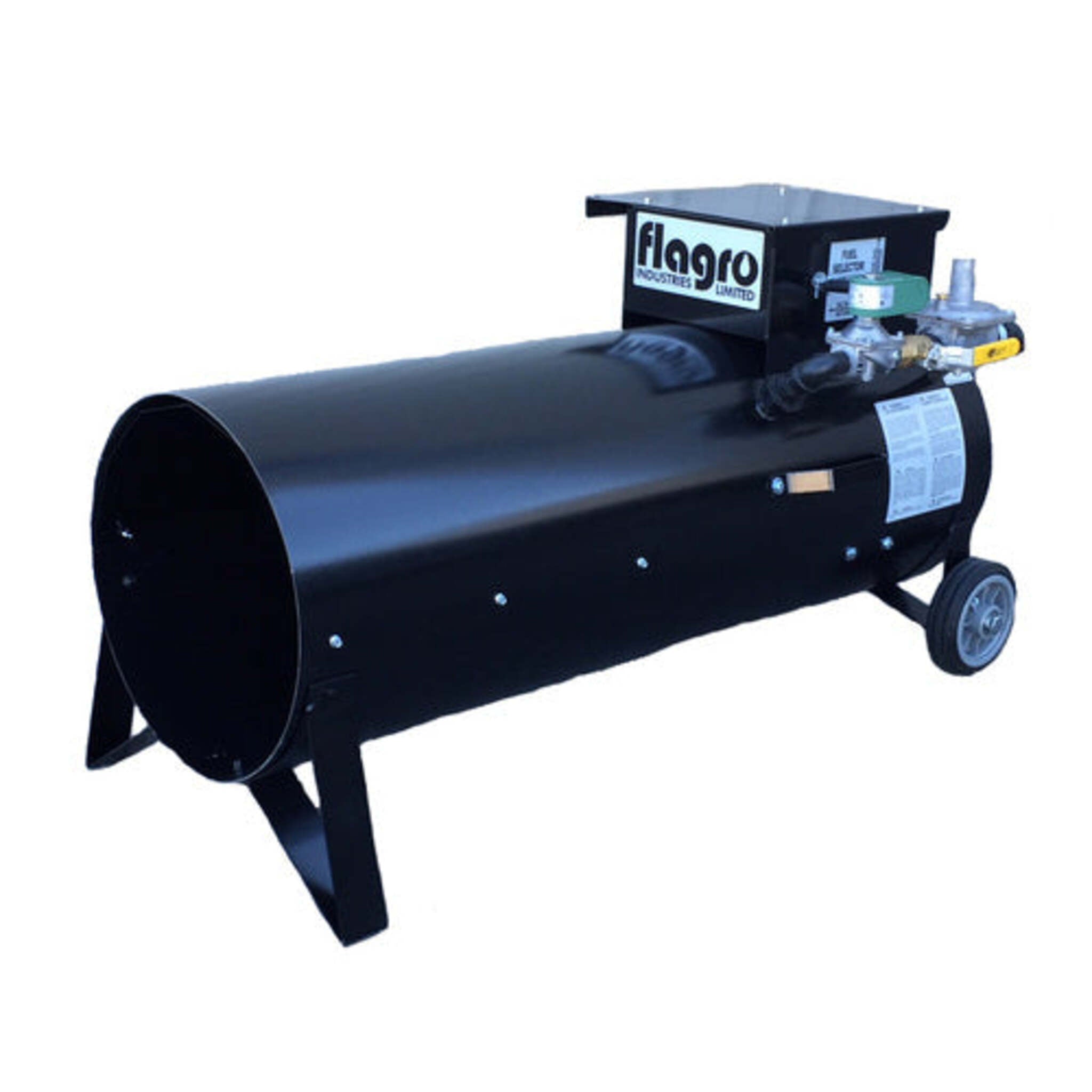 Flagro F-400T Propane/Natural Gas Direct Fired Heater | 400,000 BTU, Auto Temperature Control, Dual Fuel, Environmentally Friendly