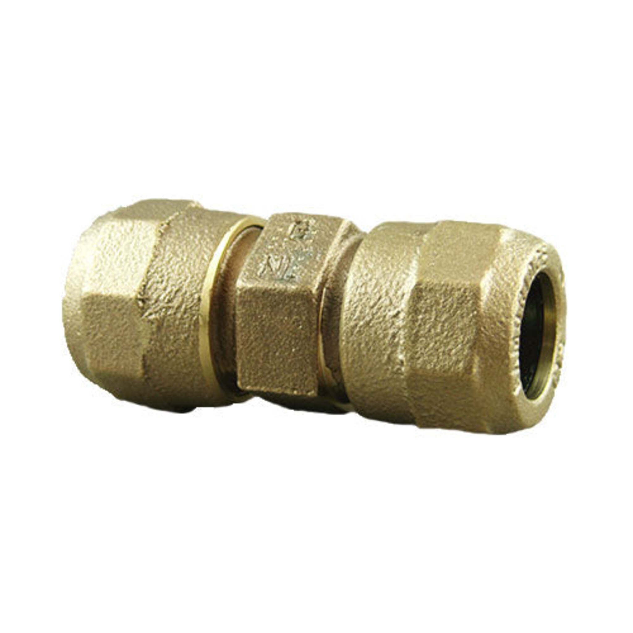 Copper Tube Size LF Brass Compression Coupling with Stop